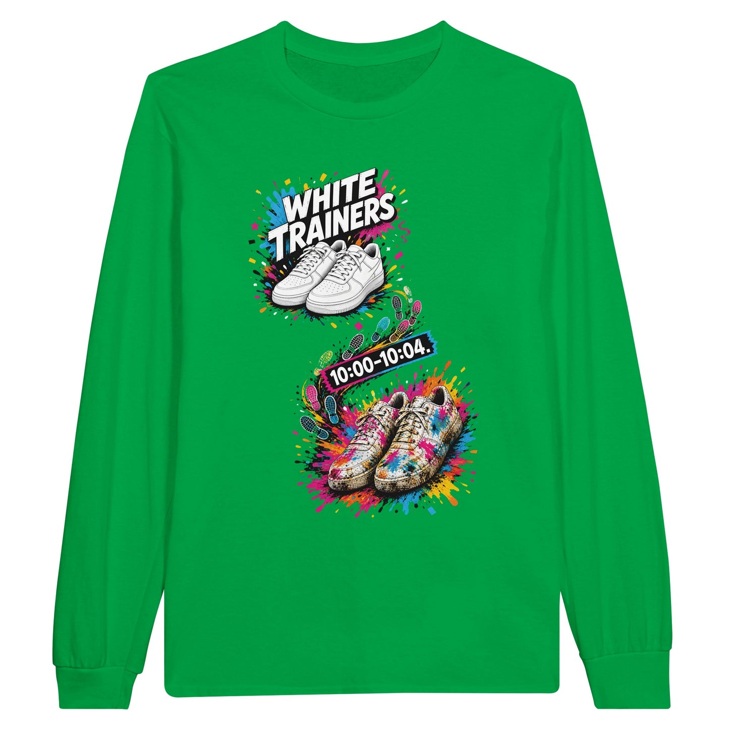 White Trainers: 10:00–10:04 Long-Sleeve T-shirt — product view 12