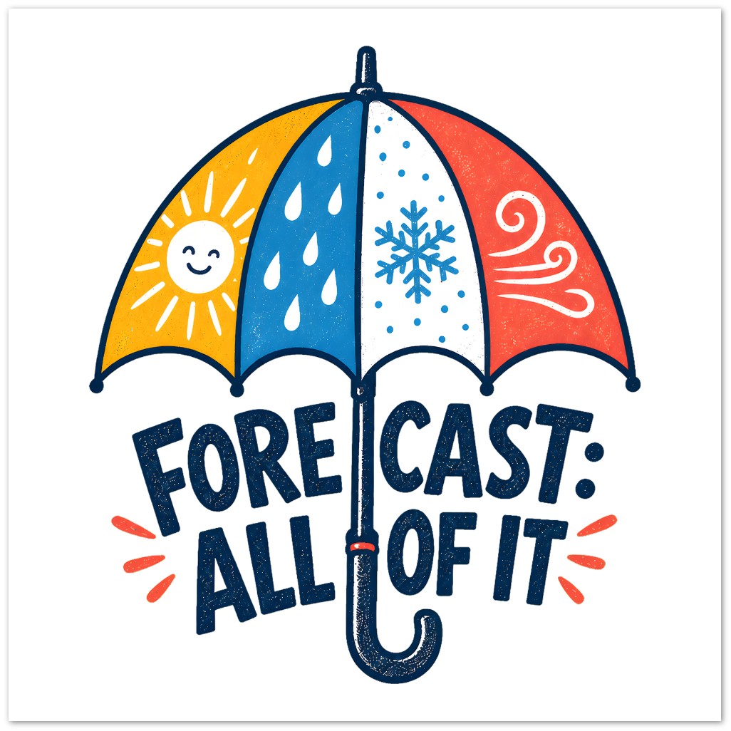 Forecast: All of It British Weather Graphic Greeting Card Pack — product view 2