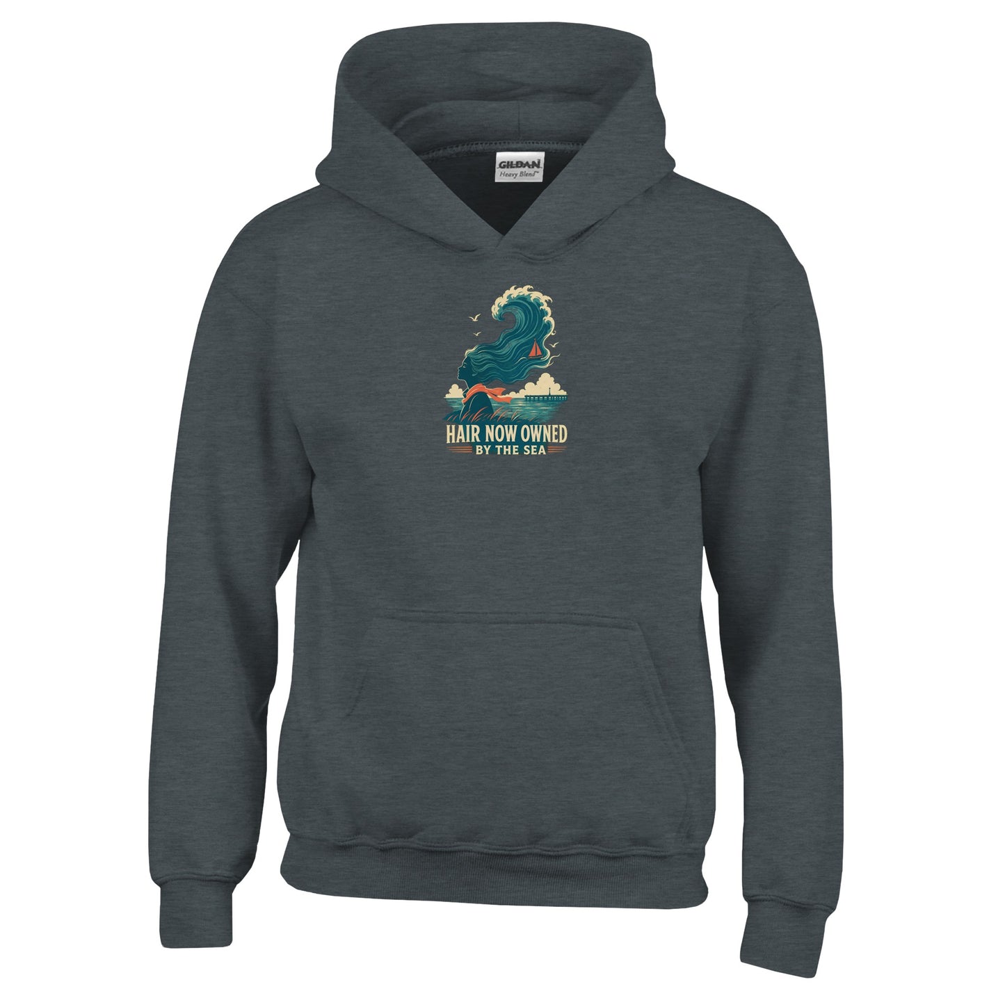 Hair Now Owned by the Sea Kids' Hoodie — product view 9