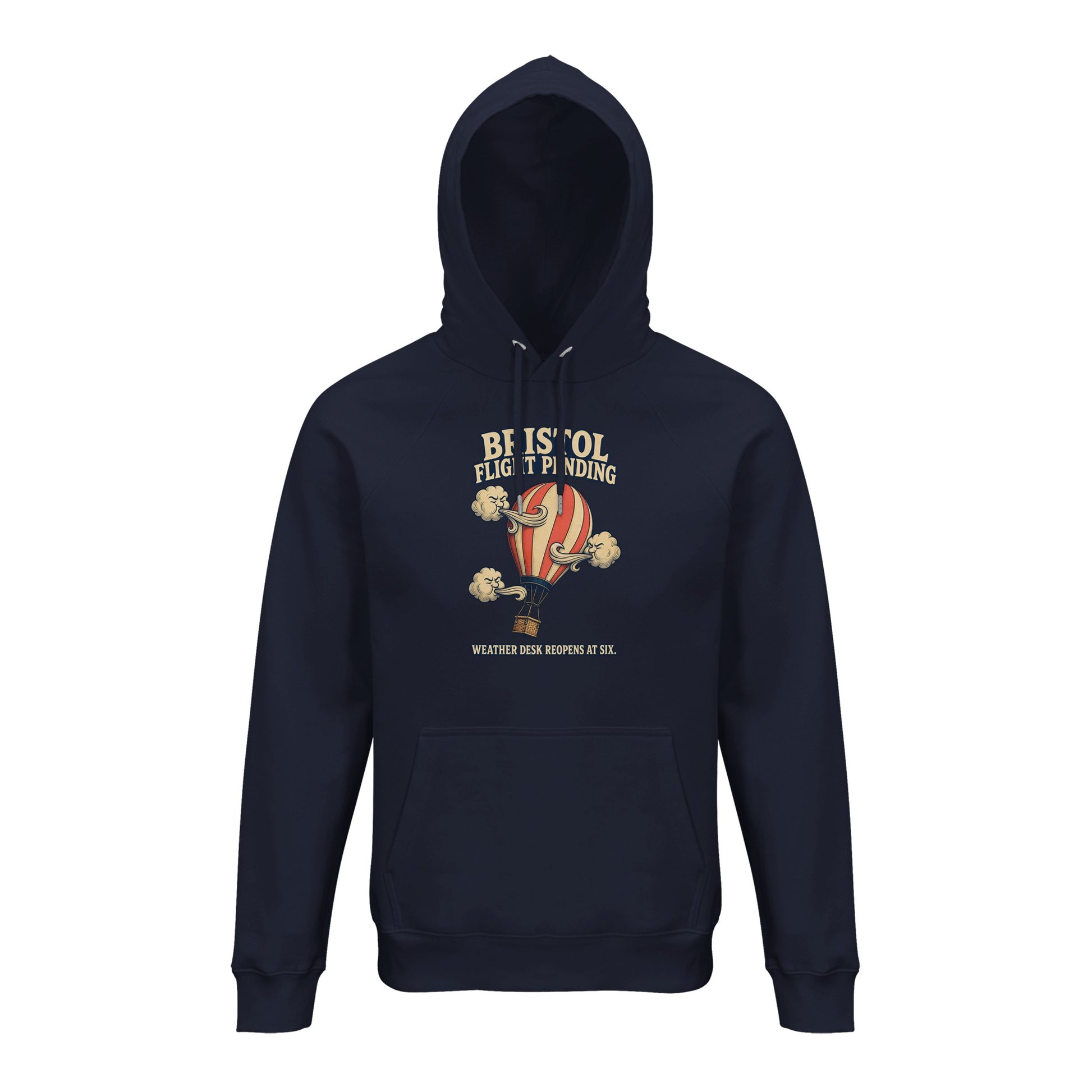 Bristol Flight Pending – Weather Desk Hoodie — product view 5