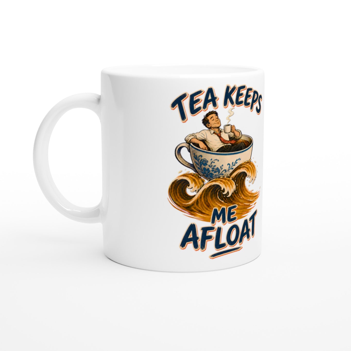Tea Keeps Me Afloat Mug — product view 1