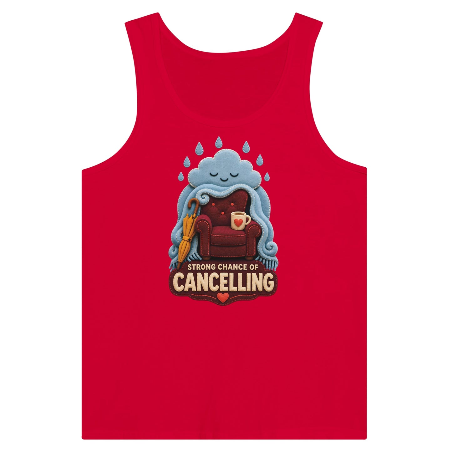 Strong Chance of Cancelling Premium Unisex Tank Top — product view 12