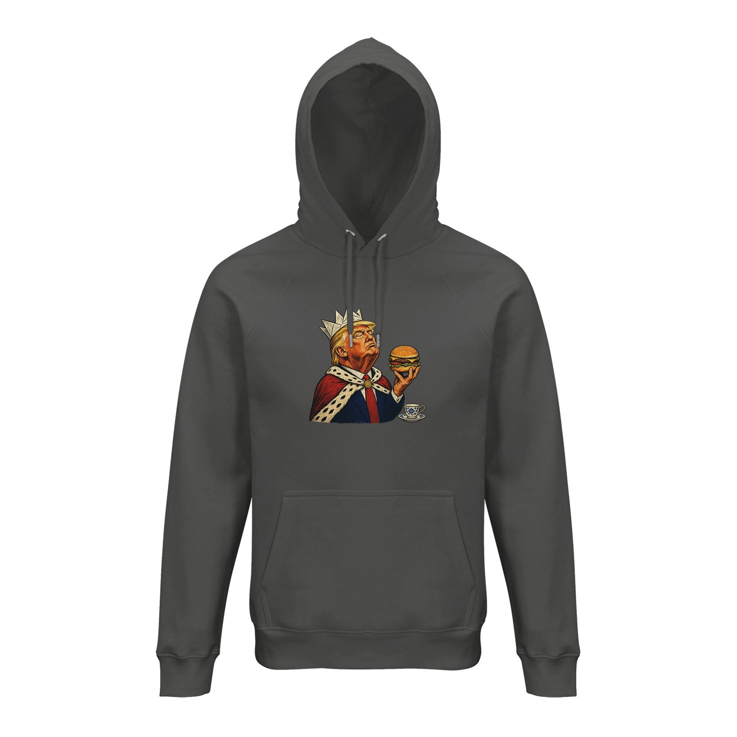The Very Temporary Monarch — Trump Satire Hoodie — product view 13