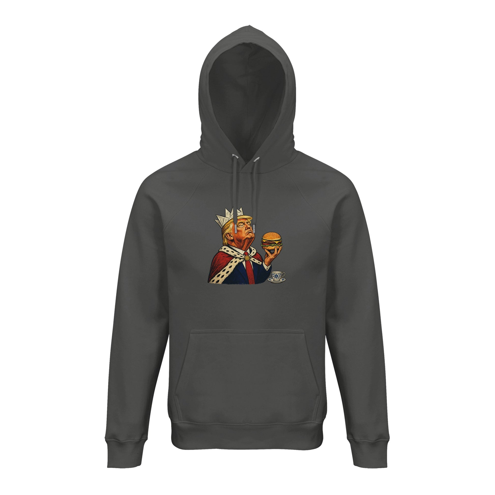 The Very Temporary Monarch — Trump Satire Hoodie — product view 13