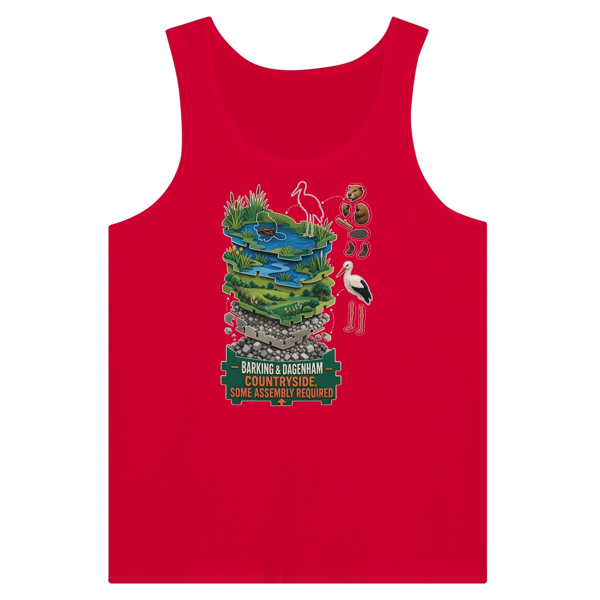 Barking & Dagenham Countryside Premium Unisex Tank Top — product view 12