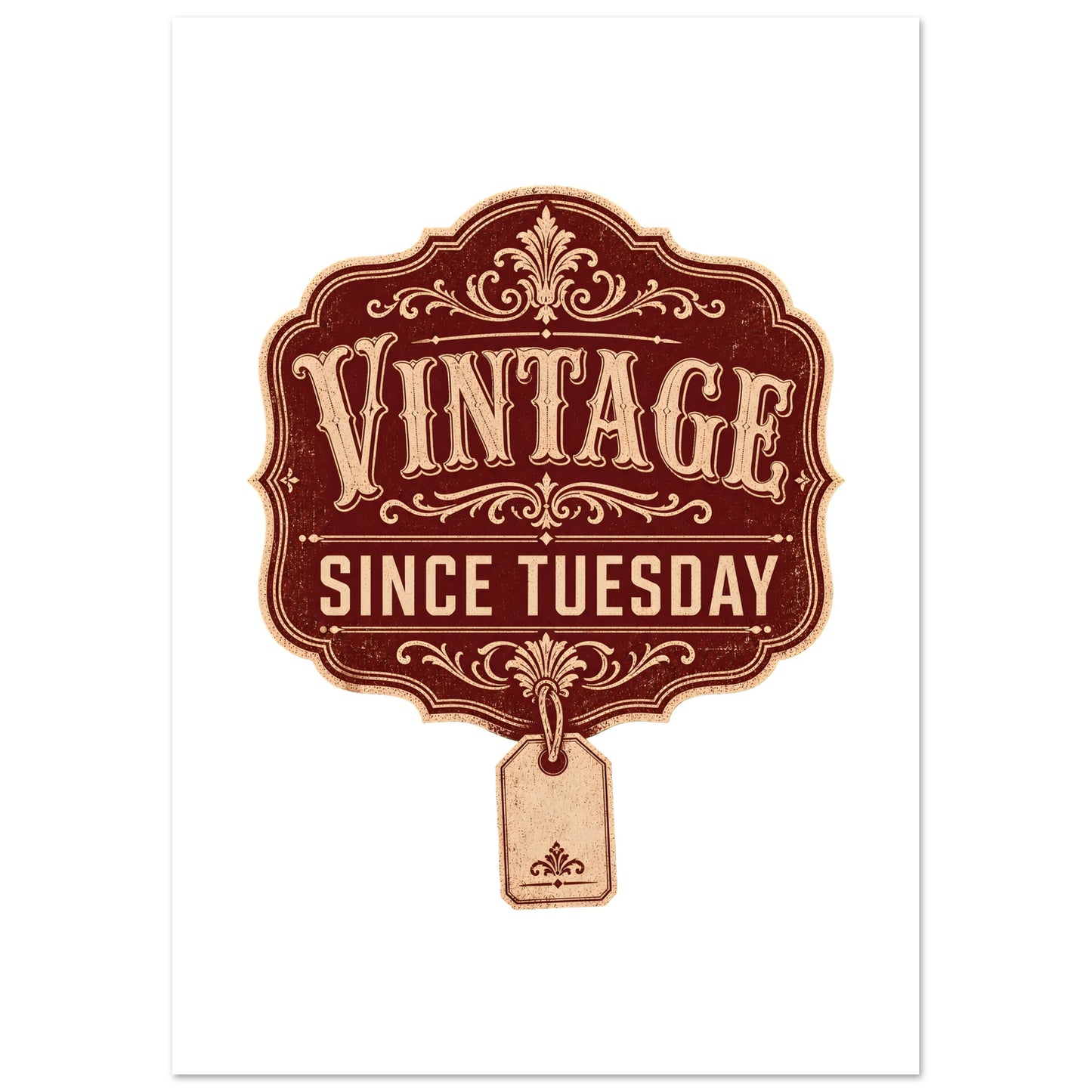 Vintage Since Tuesday Poster — product view 1