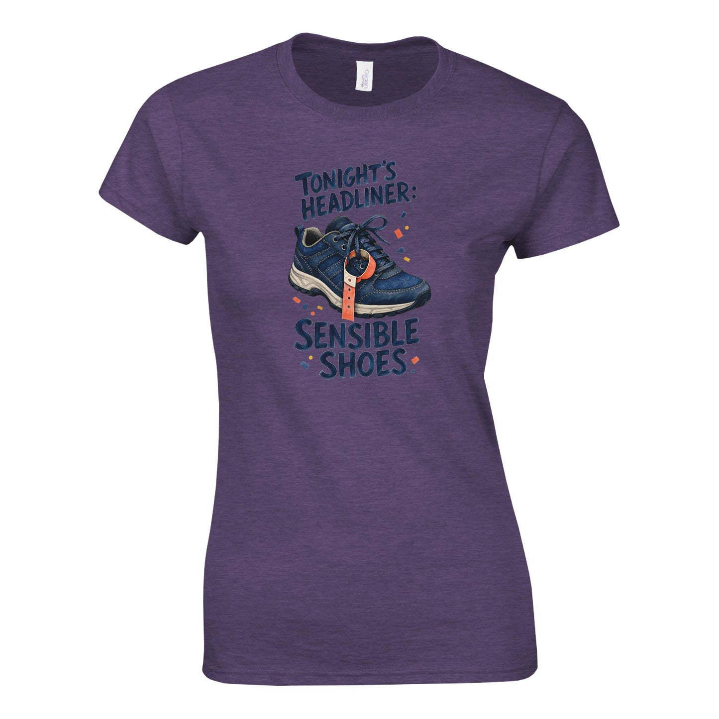 Tonight's Headliner: Sensible Shoes Concert Women's T-shirt — product view 9