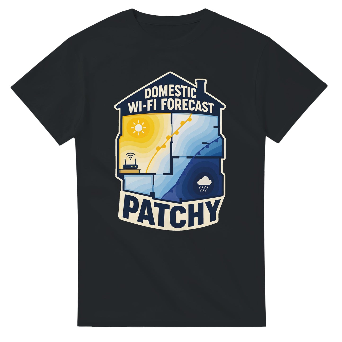 Domestic Wi-Fi Forecast Patchy T-shirt — product view 10