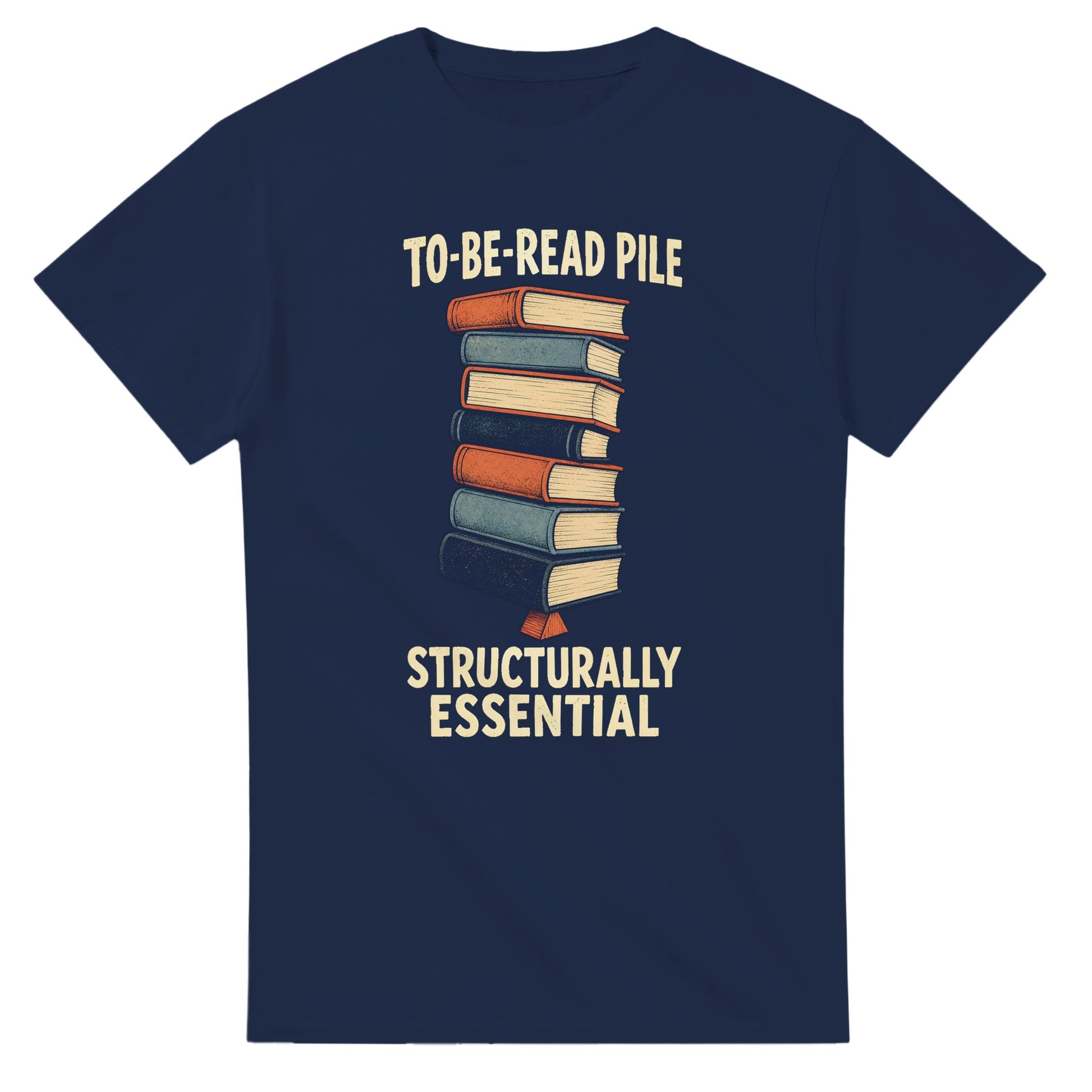 To-Be-Read Pile: Structurally Essential Book Graphic T-shirt — product view 5