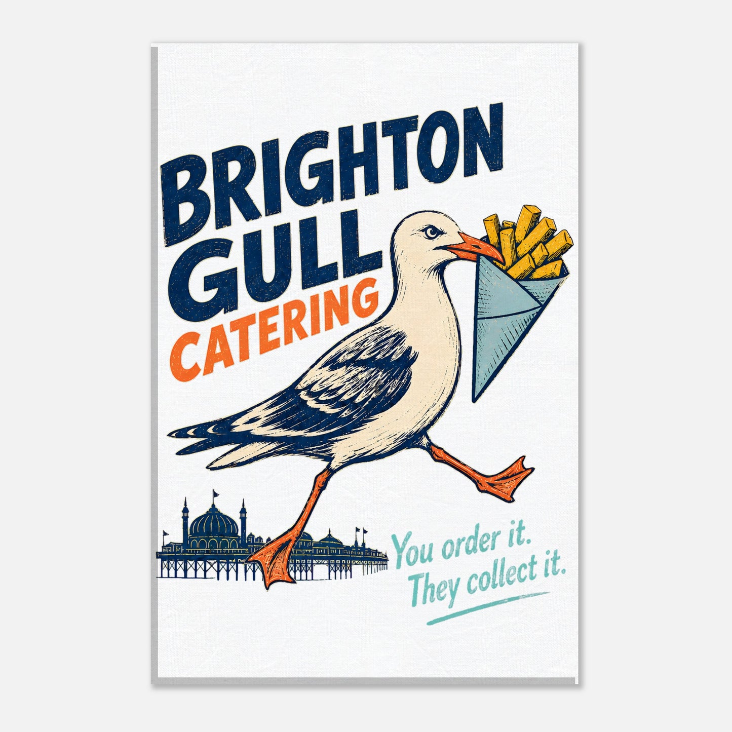 Brighton Gull Catering - You Order It, They Collect It Canvas — product view 3