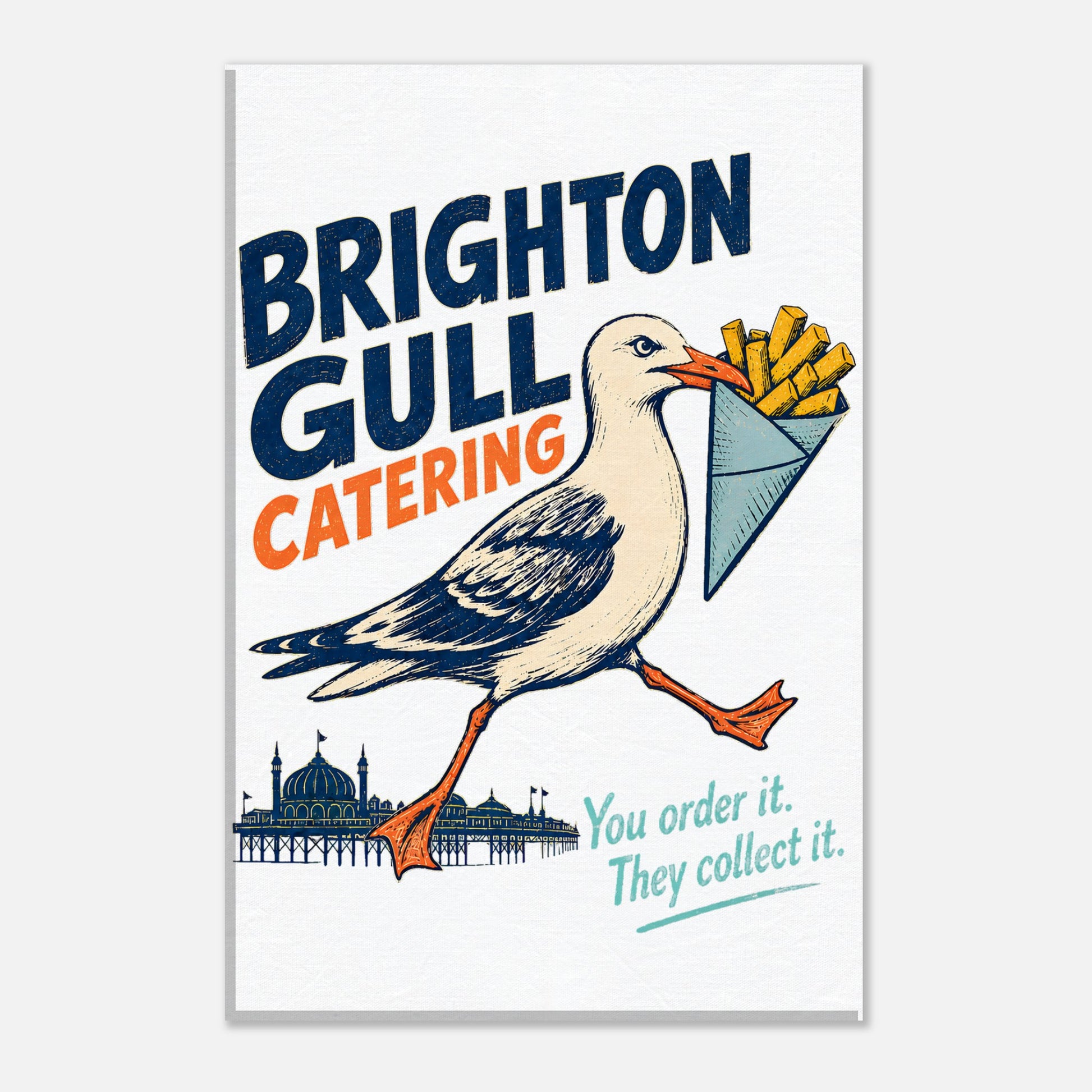 Brighton Gull Catering - You Order It, They Collect It Canvas — product view 1