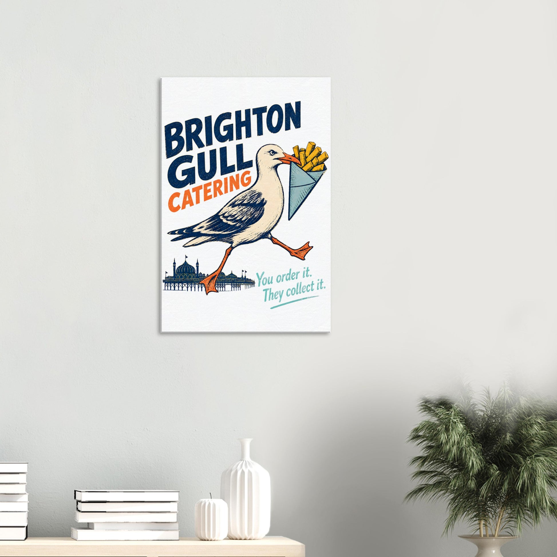 Brighton Gull Catering - You Order It, They Collect It Canvas — product view 4