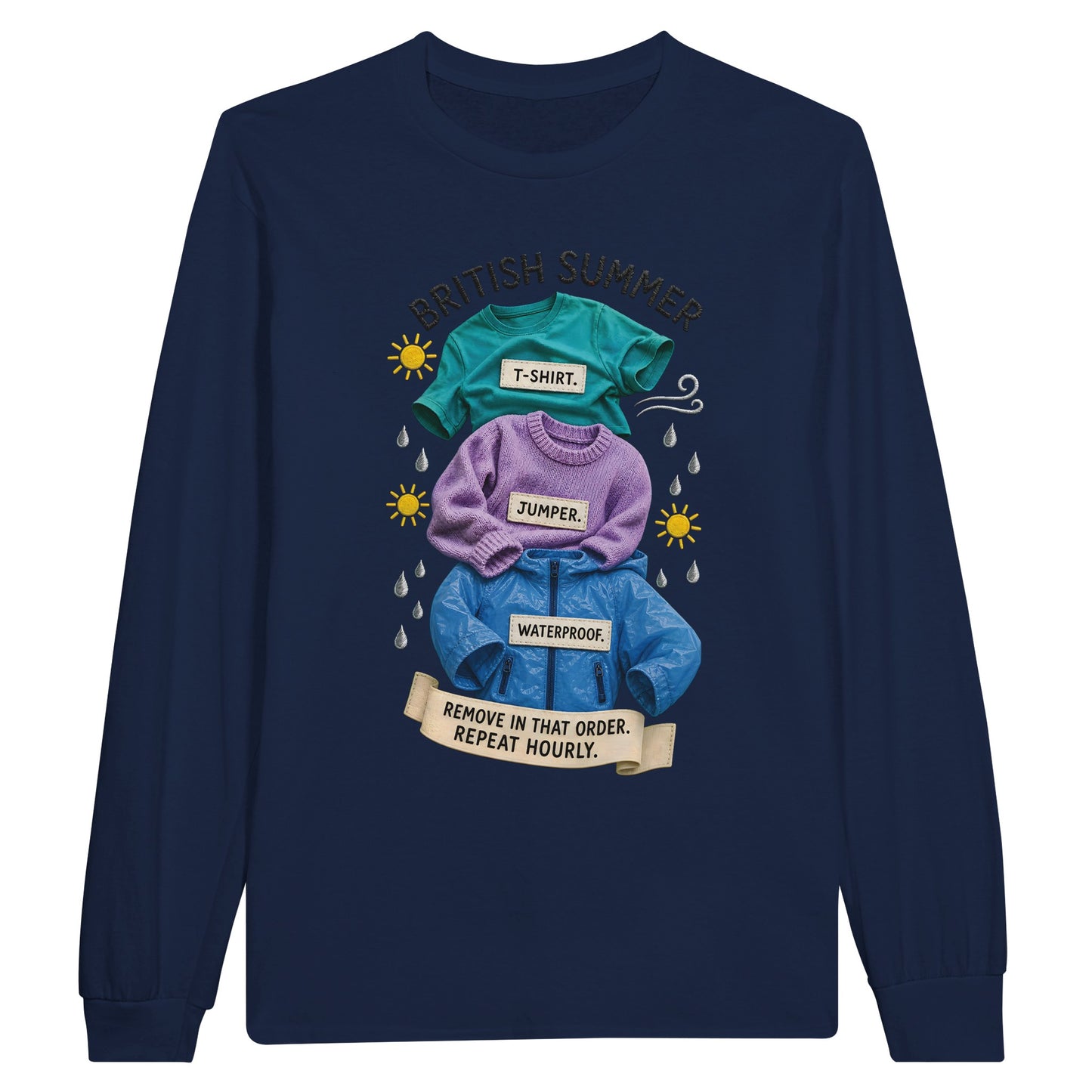 British Summer: Repeat Layers Hourly Long-Sleeve T-shirt — product view 11