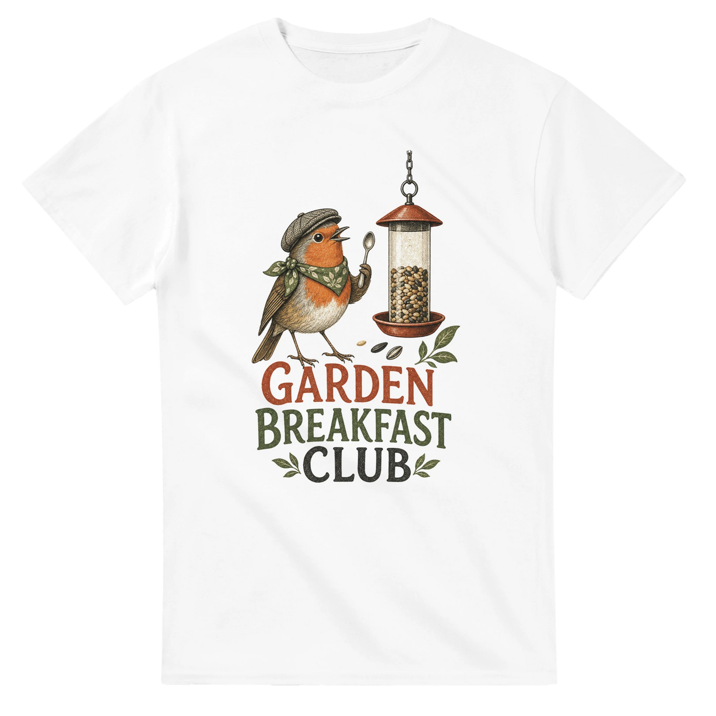 Garden Breakfast Club Robin Graphic T-shirt — product view 1