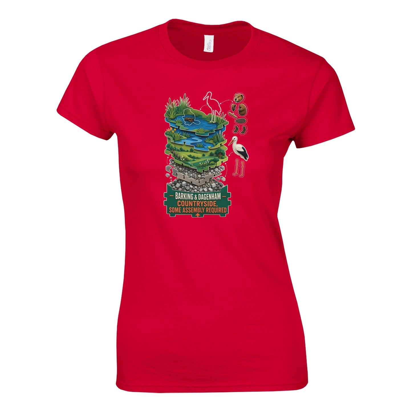 Barking & Dagenham Countryside Women's T-shirt — product view 2