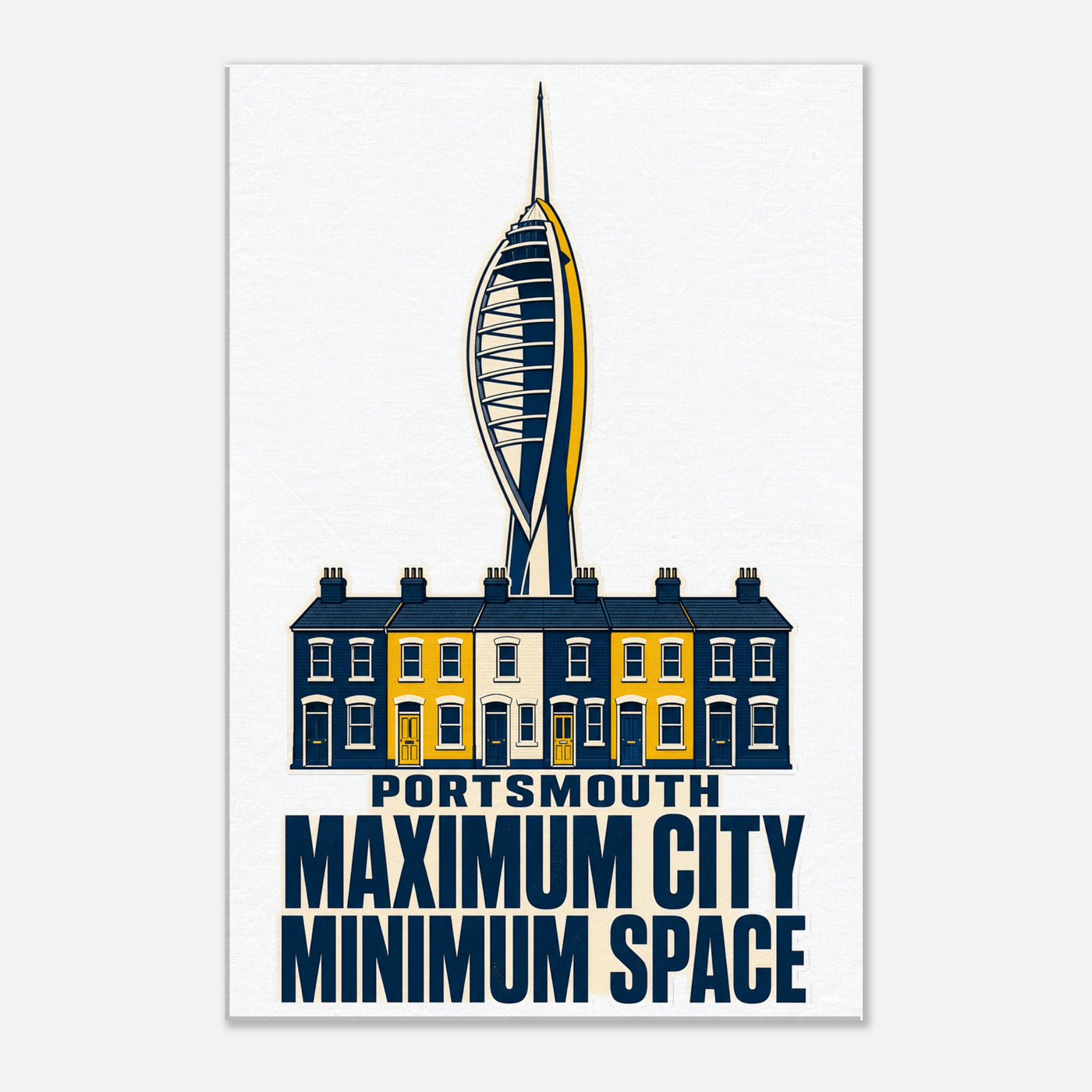 Portsmouth Maximum City Minimum Space Canvas