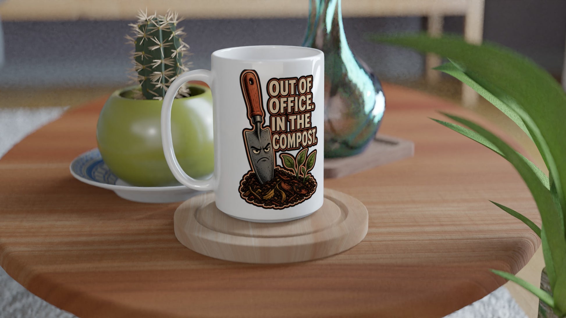 Out of Office, In the Compost Large Mug — product view 4