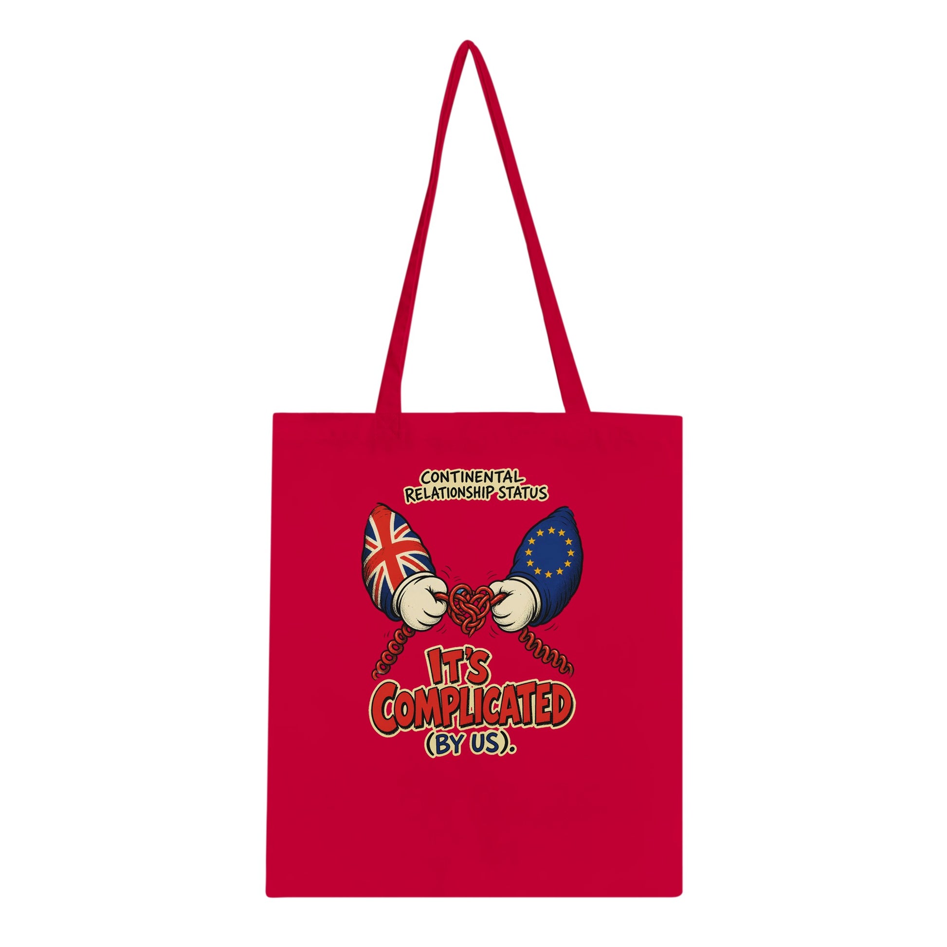 It's Complicated (By Us) UK–EU 1990s Cartoon Tote Bag — product view 5