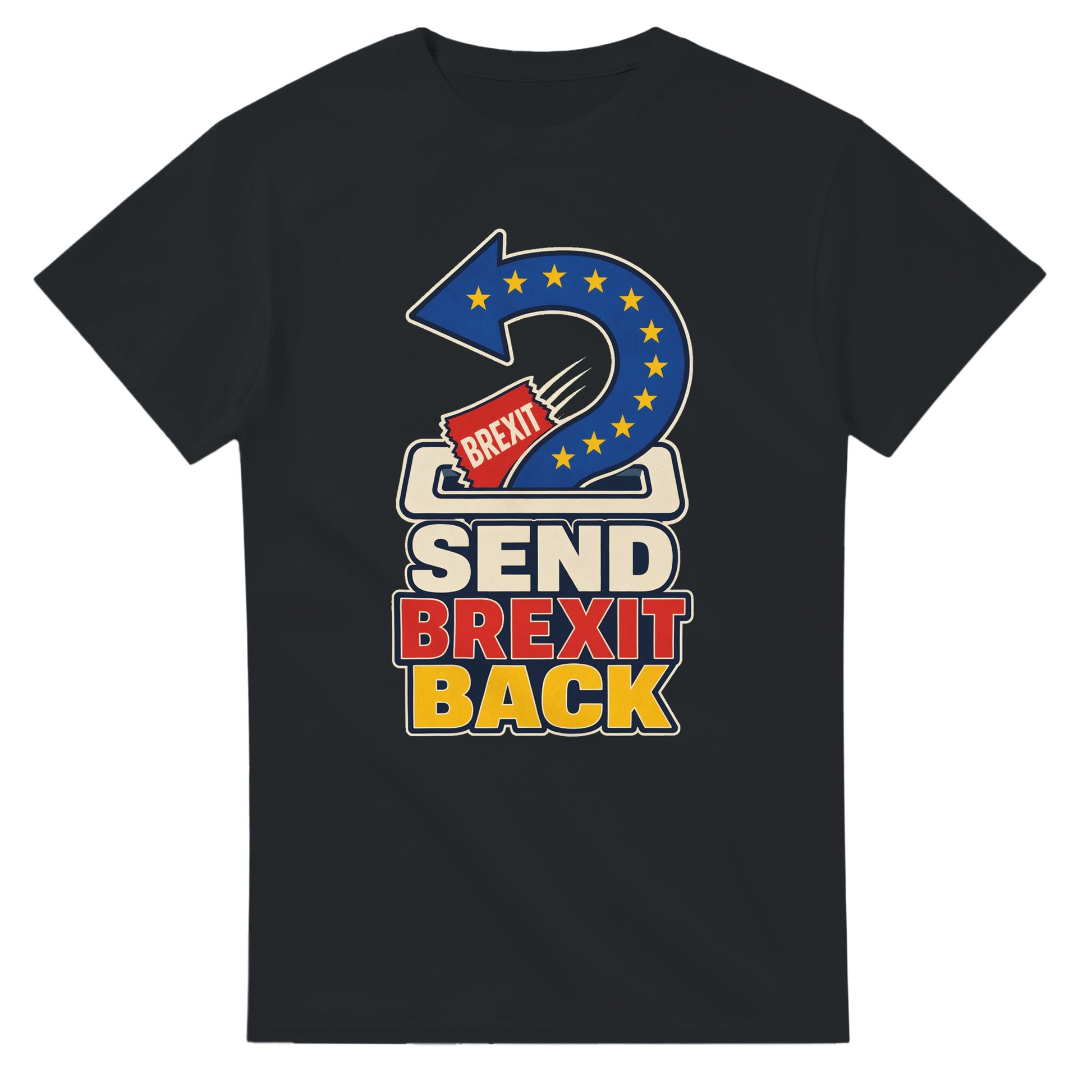 Send Brexit Back Pro-EU Graphic T-shirt — product view 10