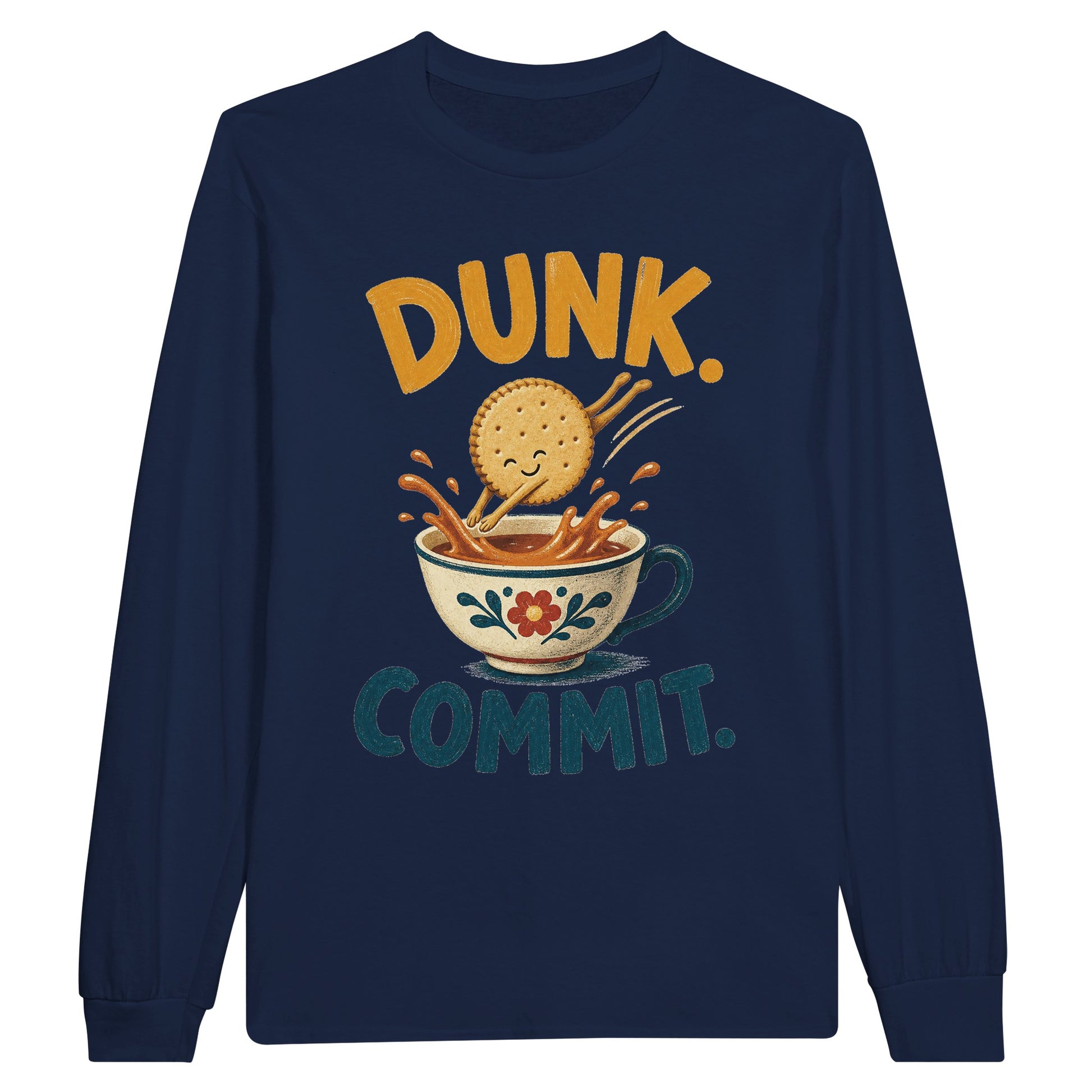 Dunk. Commit. Tea Biscuit Graphic Long-Sleeve T-shirt — product view 11