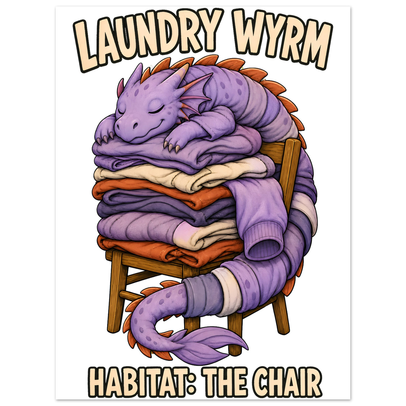 Laundry Wyrm – Habitat: The Chair Aluminium Print