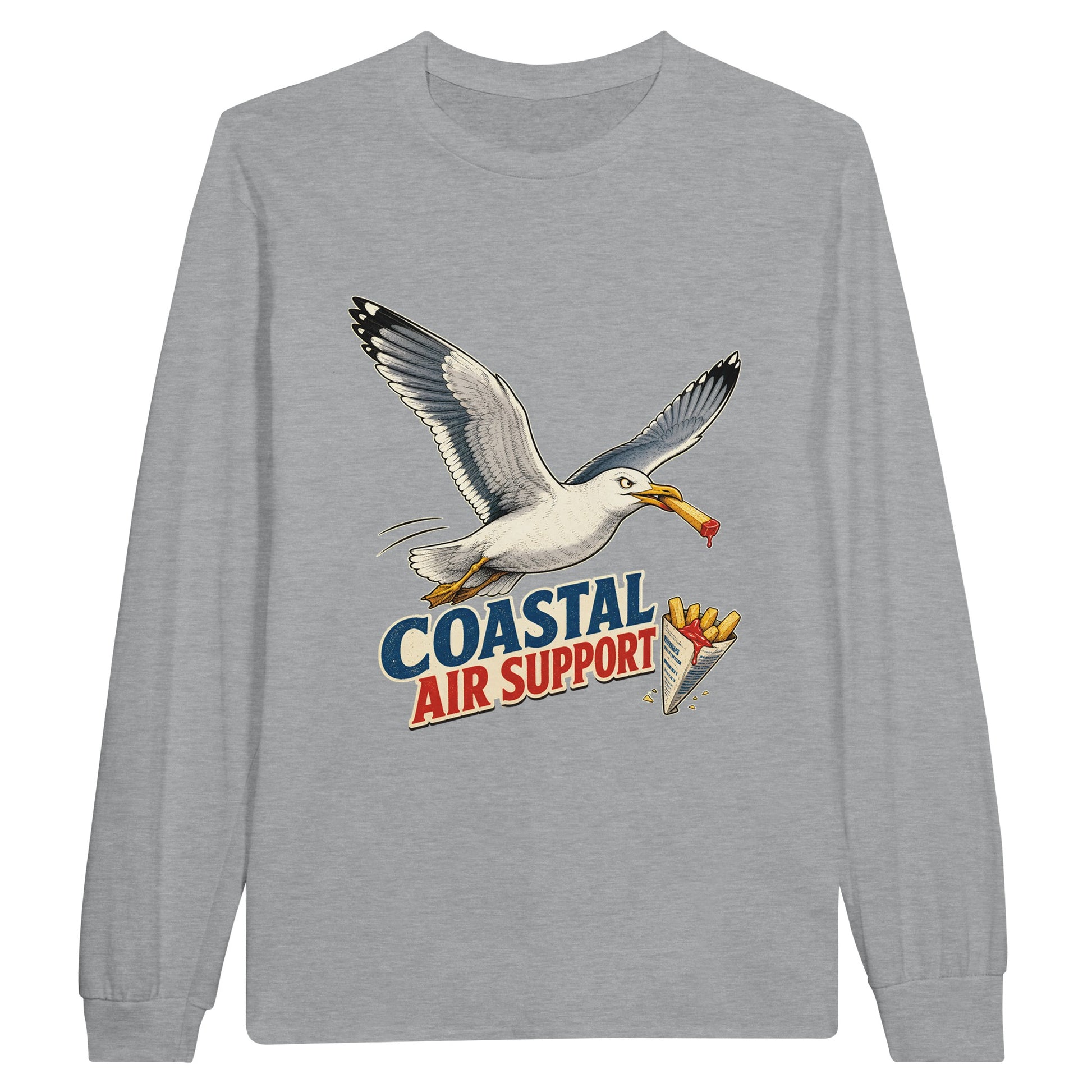 Coastal Air Support Seagull Graphic Long-Sleeve T-shirt — product view 10