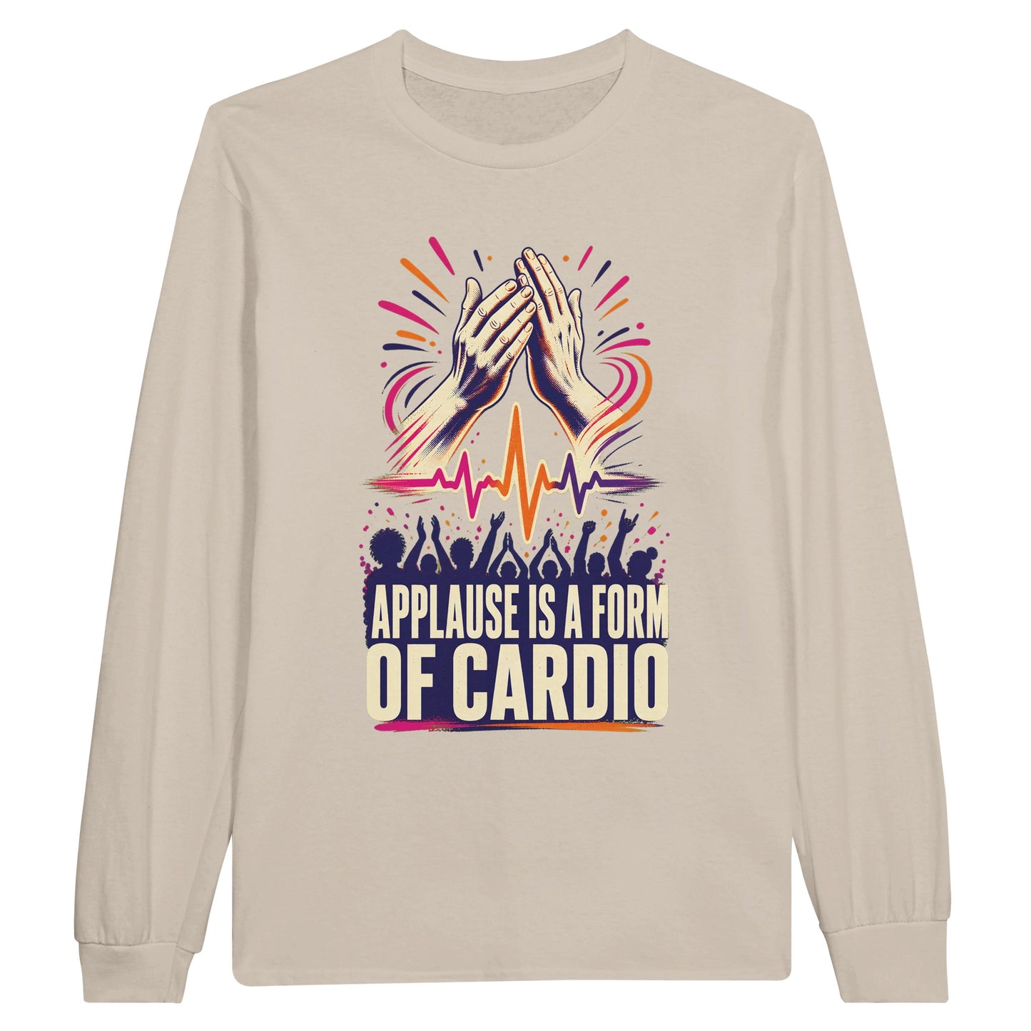 Applause Is a Form of Cardio Long-Sleeve T-shirt — product view 3