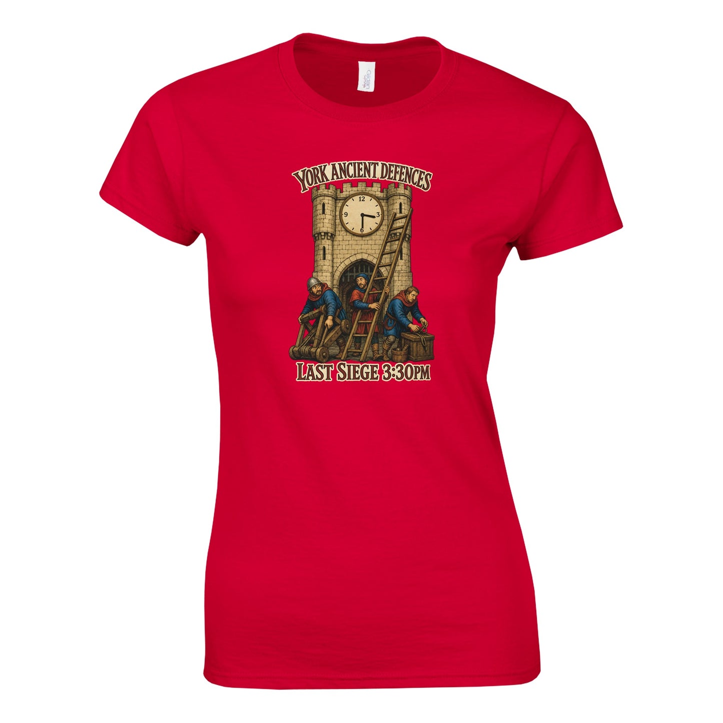 York Ancient Defences – Last Siege 3:30pm Women's T-shirt — product view 2