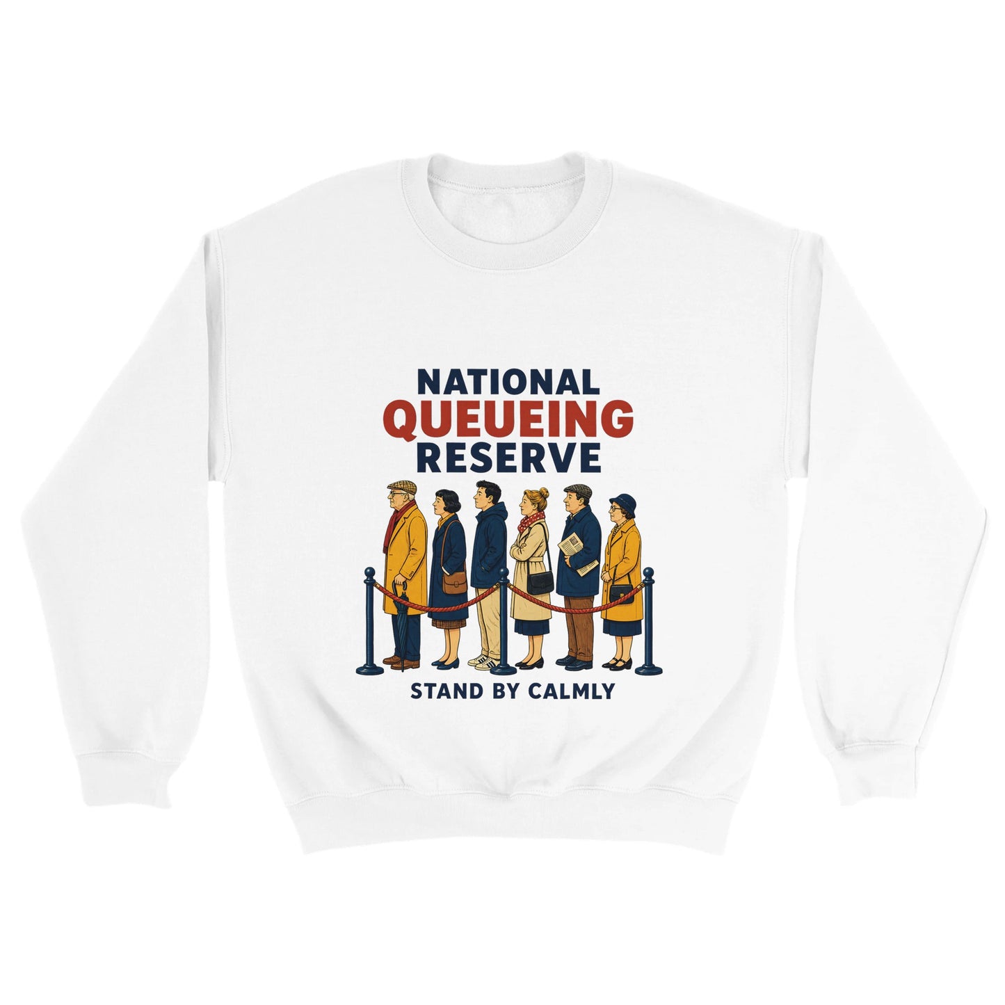 National Queueing Reserve – British Queue Graphic Sweatshirt — product view 18