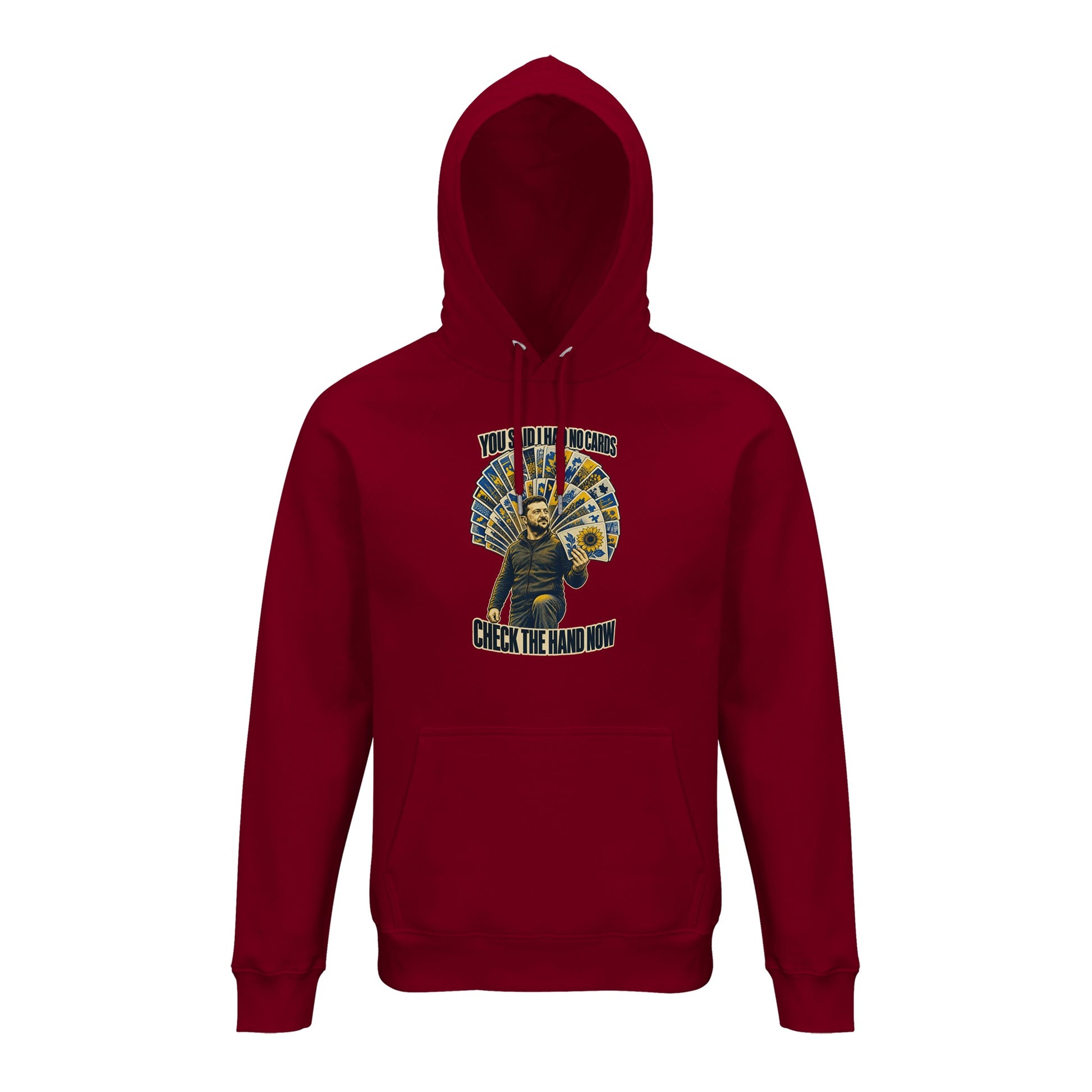 You Said I Had No Cards – Zelenskyy Satire Hoodie — product view 12