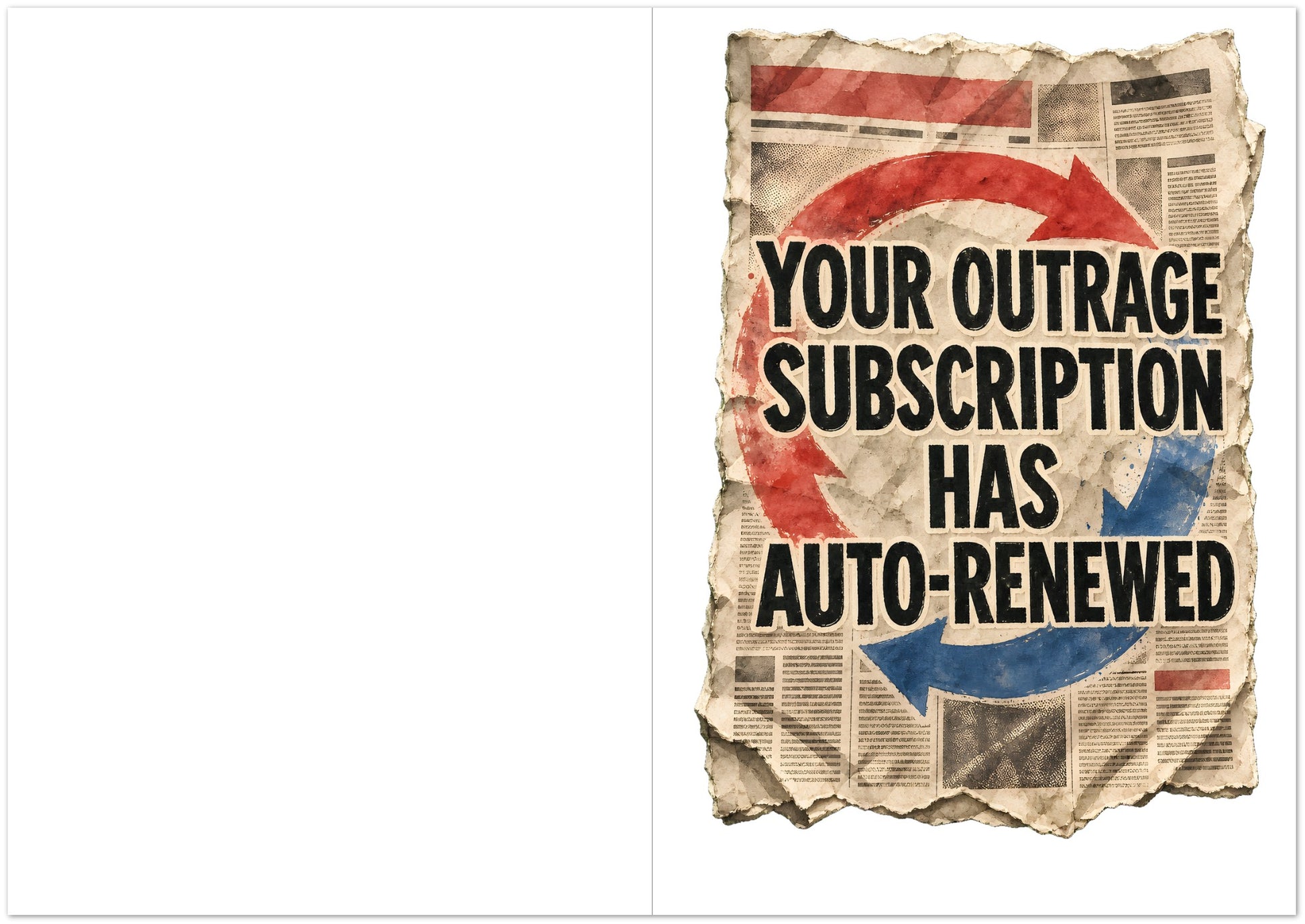 Your Outrage Subscription Has Auto-Renewed Greeting Card Pack — product view 5