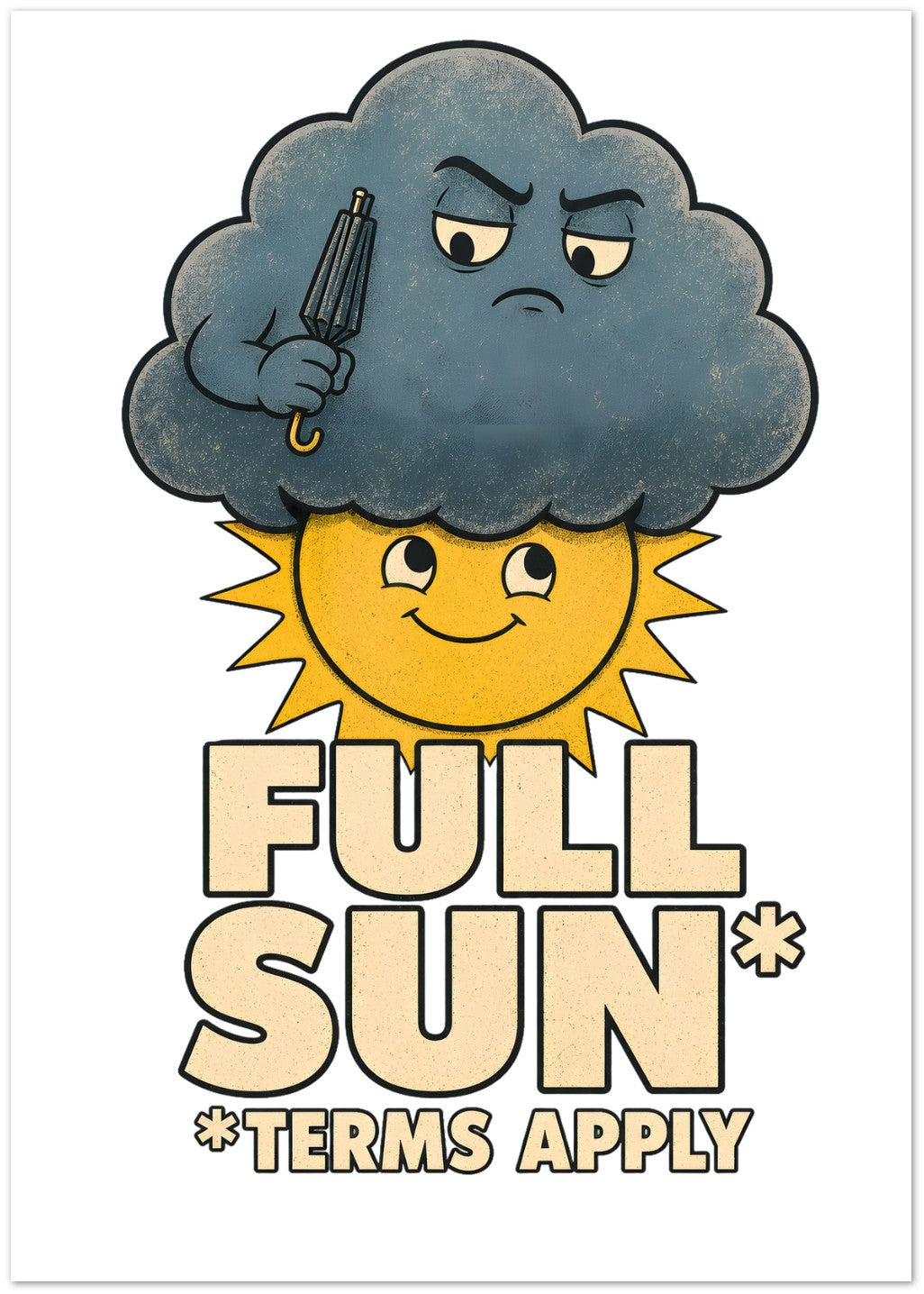 Full Sun, Terms Apply Weather Graphic Greeting Card Pack — product view 1