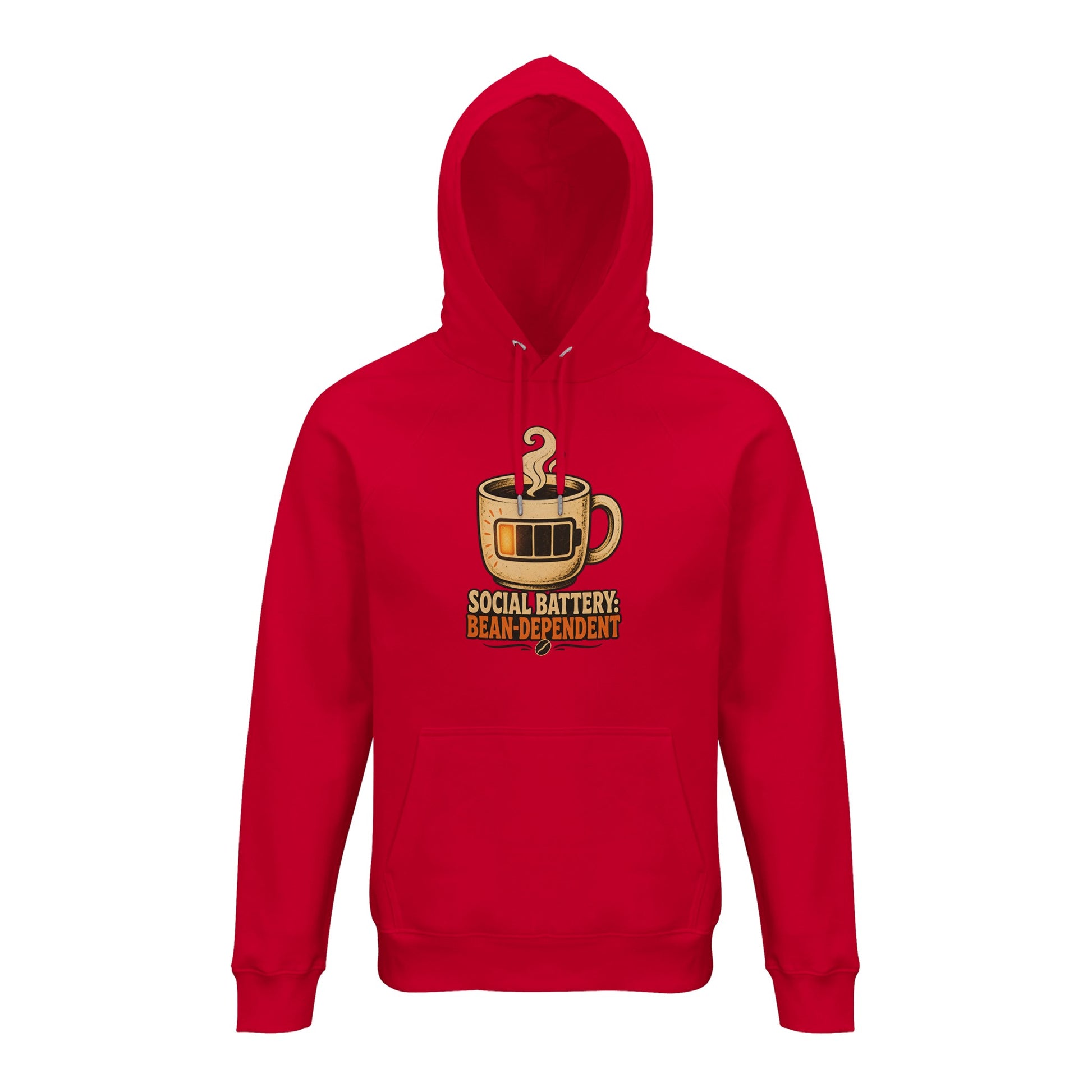 Social Battery: Bean-Dependent Graphic Hoodie — product view 7