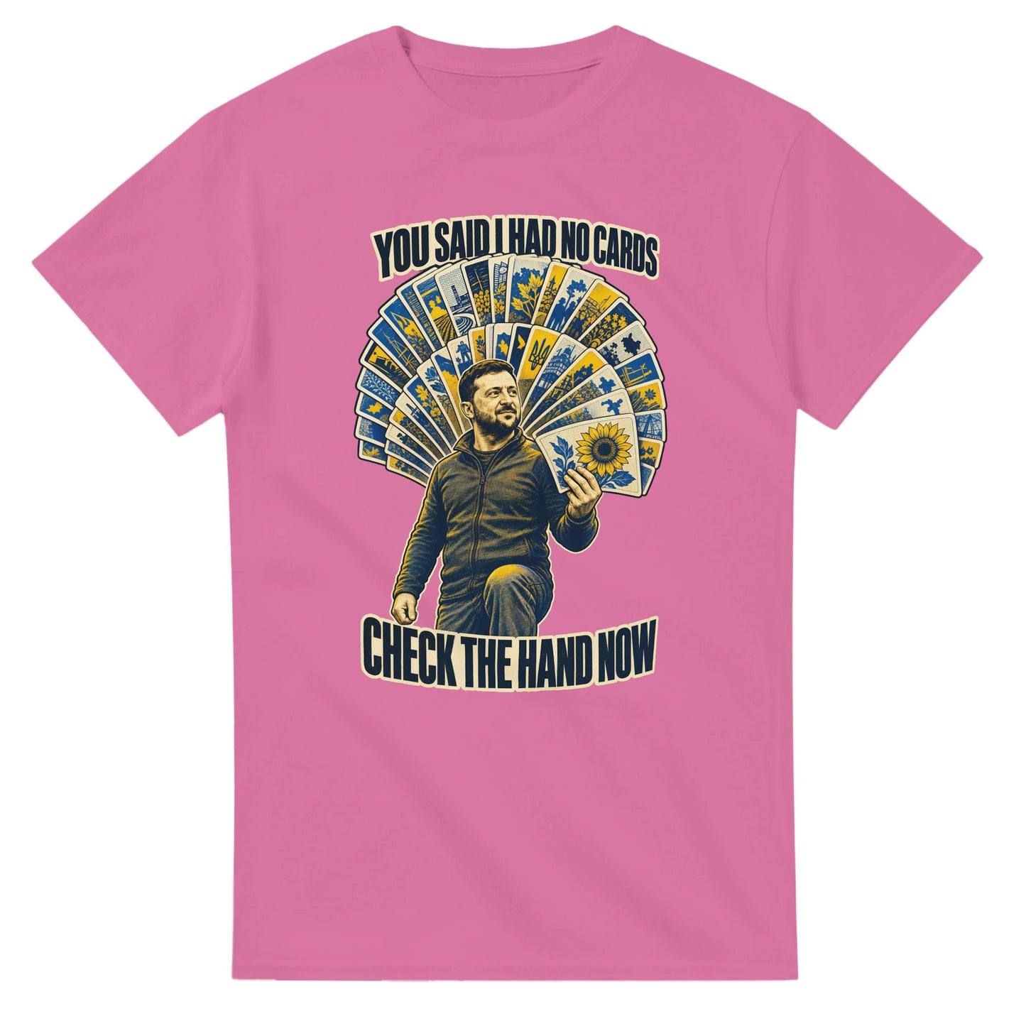 You Said I Had No Cards – Zelenskyy Satire T-shirt — product view 4