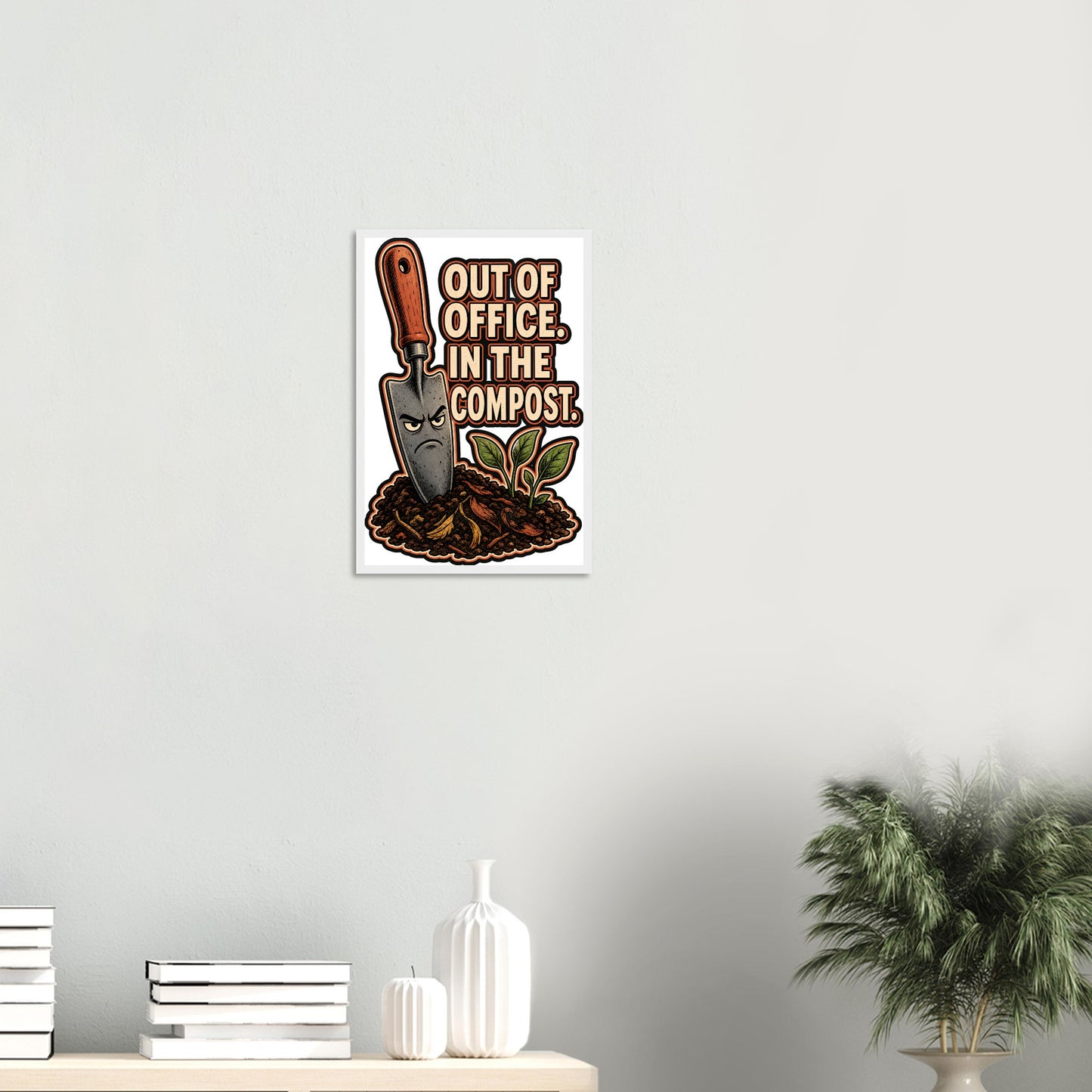 Out of Office, In the Compost Framed Wall Art — product view 11