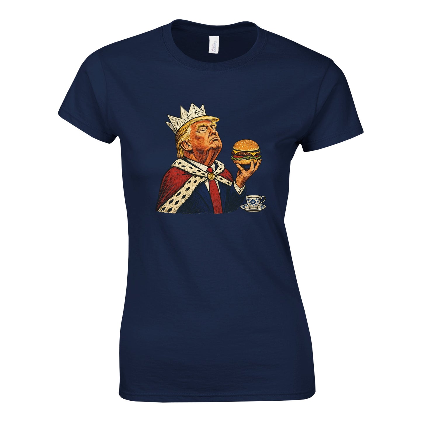 The Very Temporary Monarch — Trump Satire Women's T-shirt — product view 10