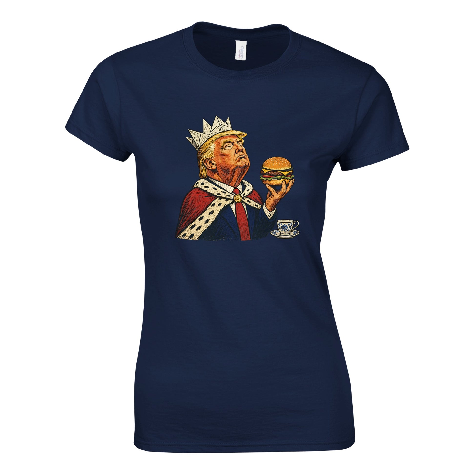 The Very Temporary Monarch — Trump Satire Women's T-shirt — product view 10