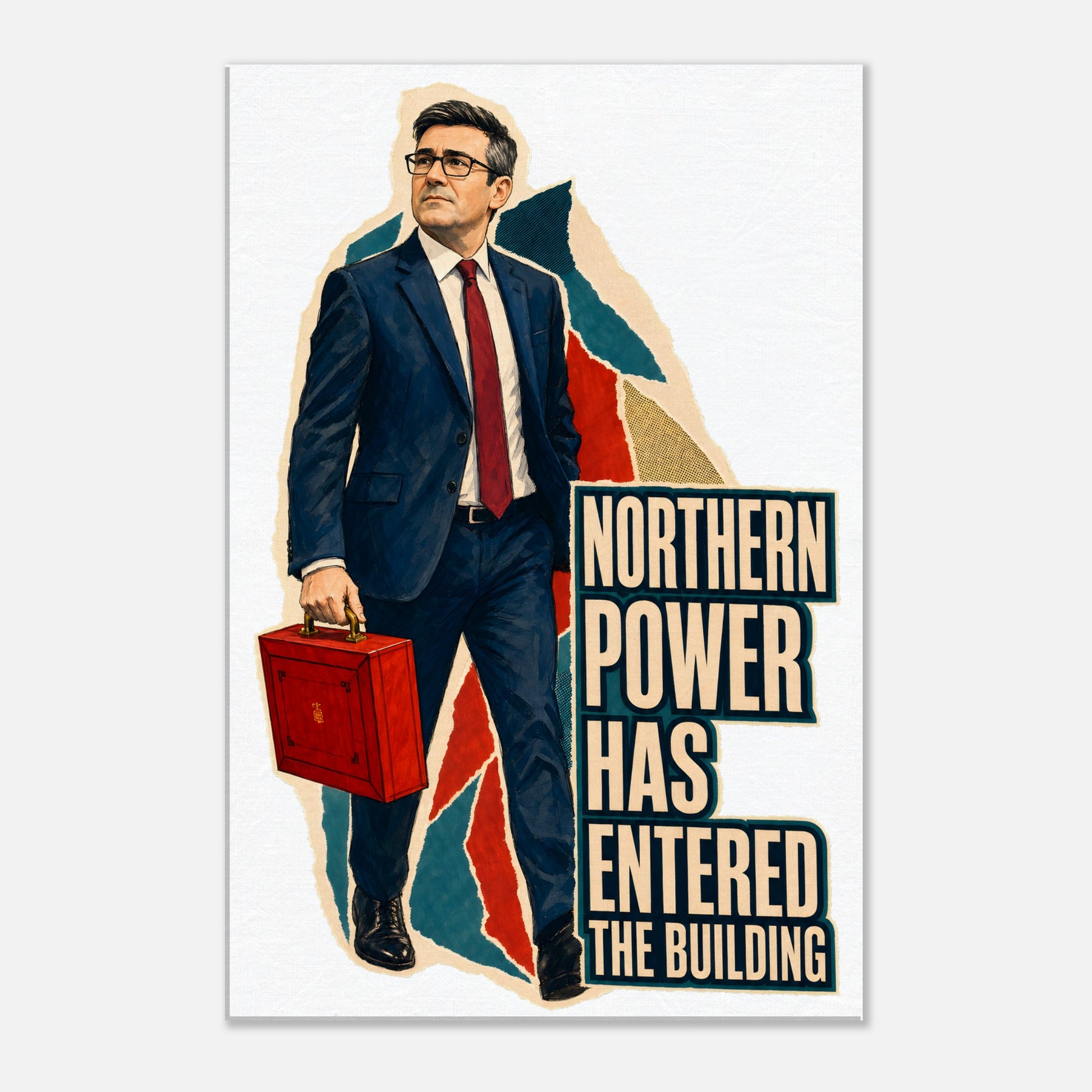 Northern Power Has Entered the Building Tote Bag Canvas — product view 2