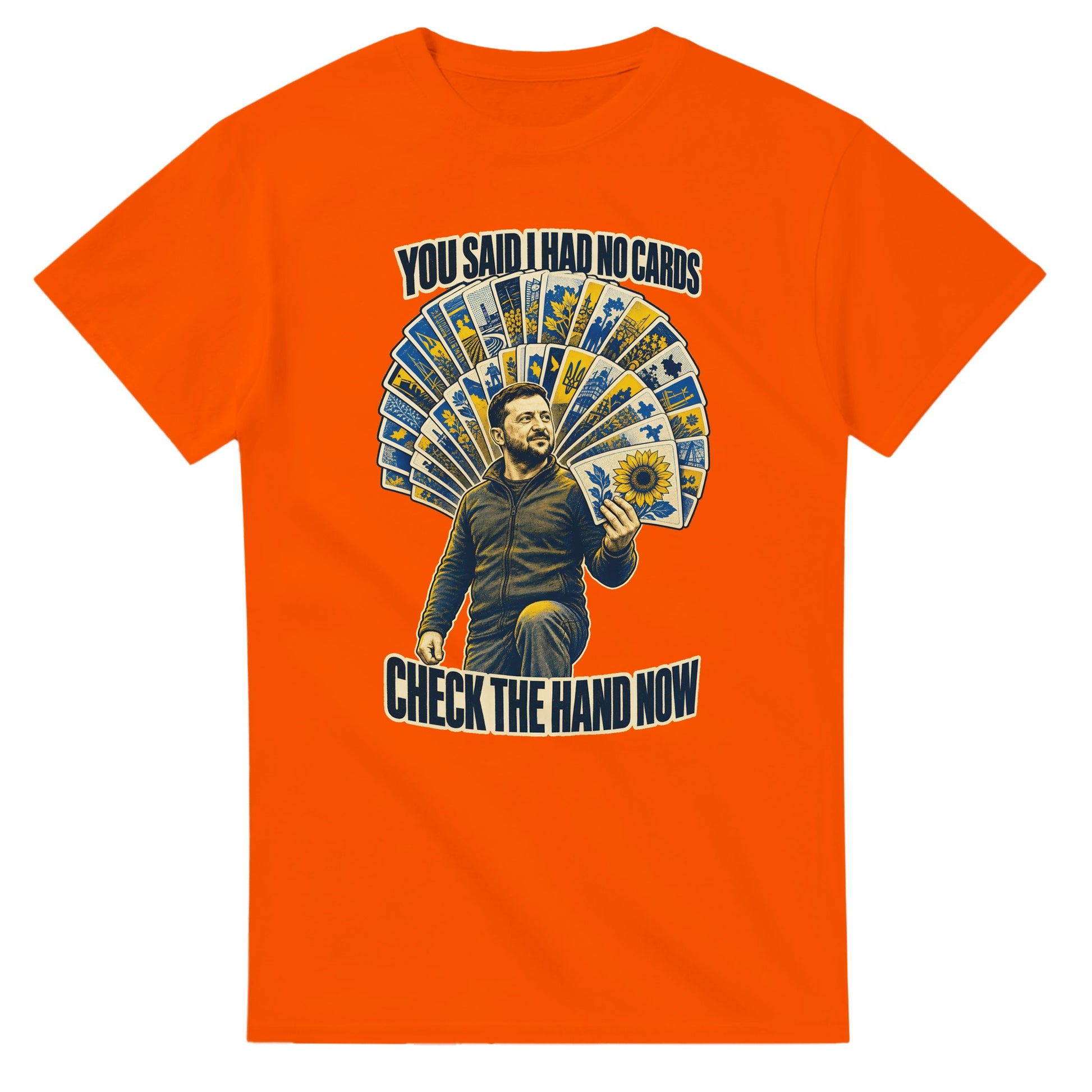 You Said I Had No Cards – Zelenskyy Satire T-shirt — product view 7