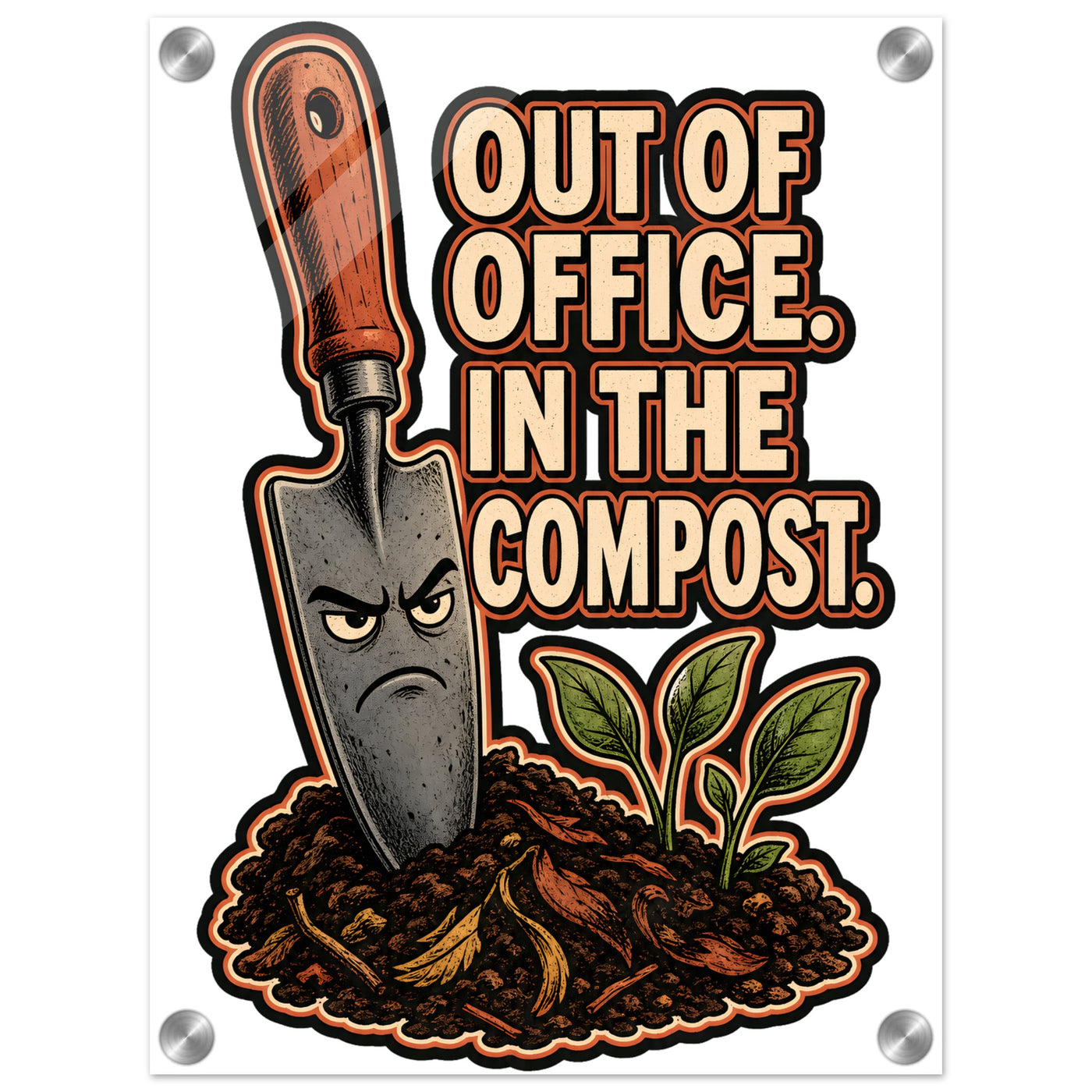 Out of Office, In the Compost Acrylic Print