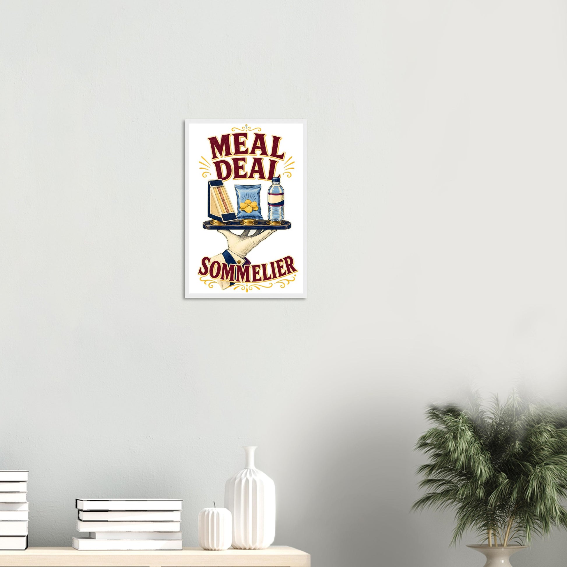 Meal Deal Sommelier British Lunch Design Framed Wall Art — product view 11