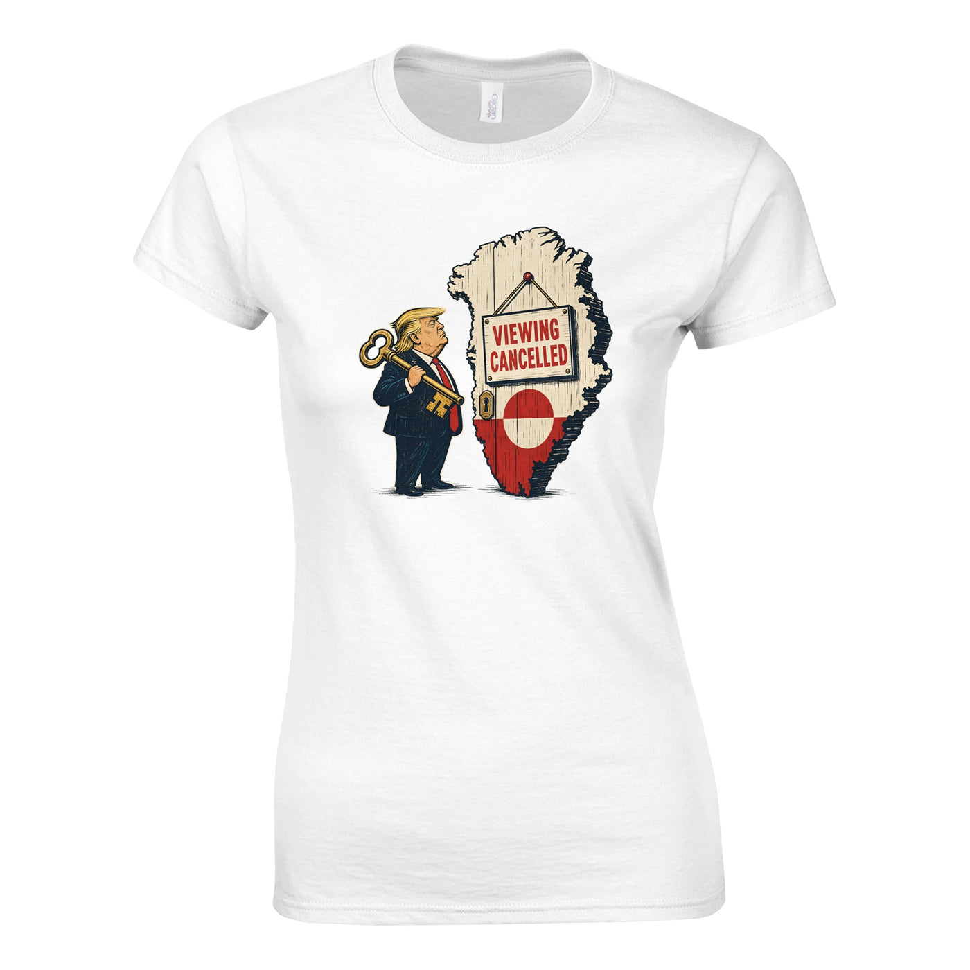 Viewing Cancelled — Greenland Political Satire Women's T-shirt