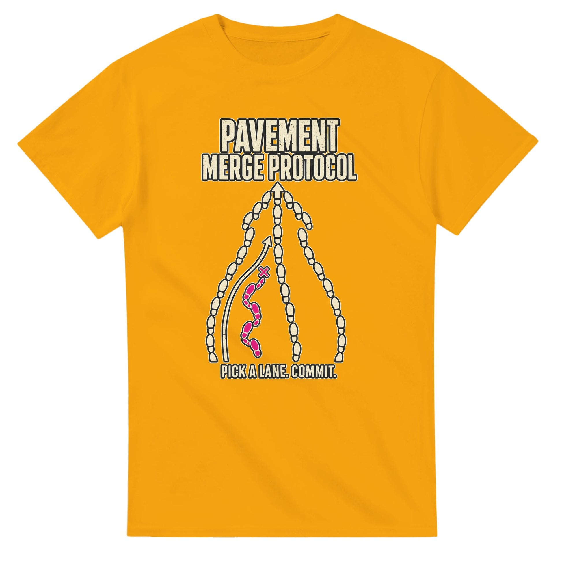 Pavement Merge Protocol — Pick a Lane T-shirt — product view 14