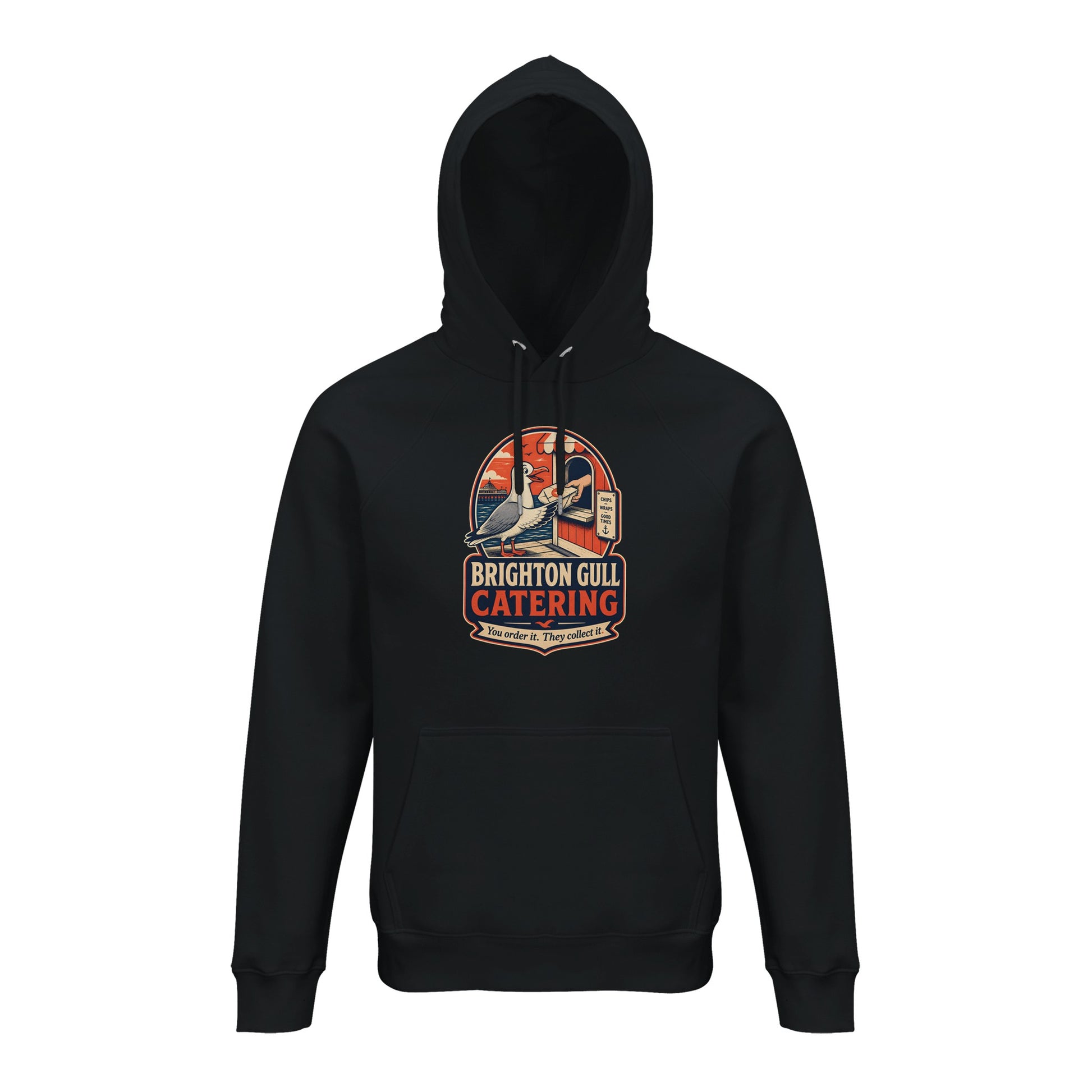 Brighton Gull Catering — Illustrated Hoodie — product view 2