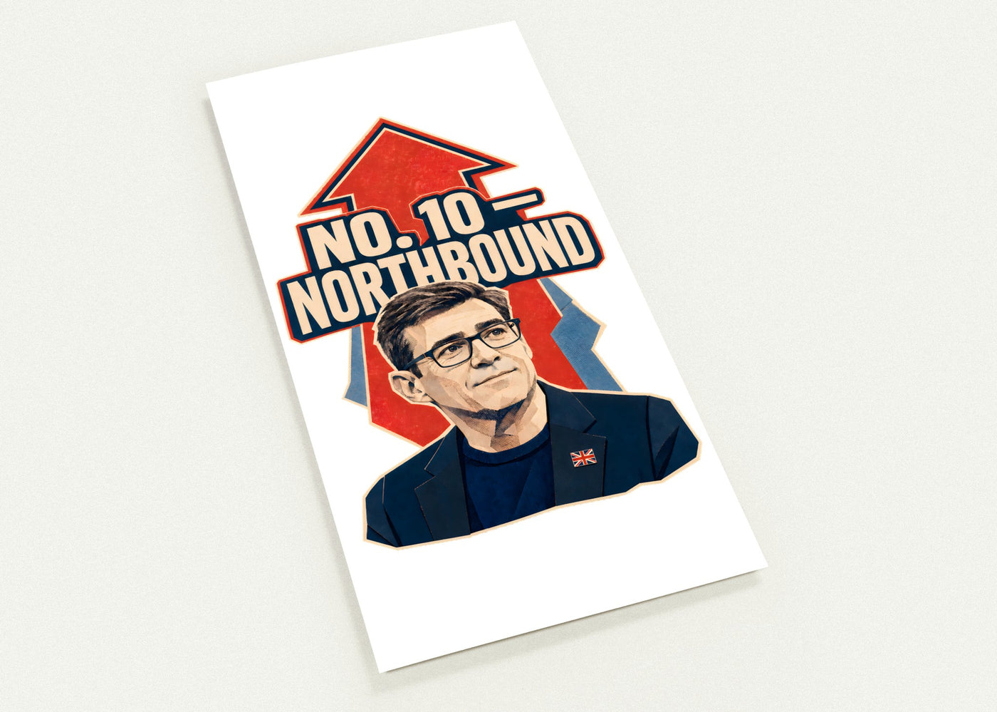 No. 10 — Northbound Andy Burnham Political Satire Postcard Pack