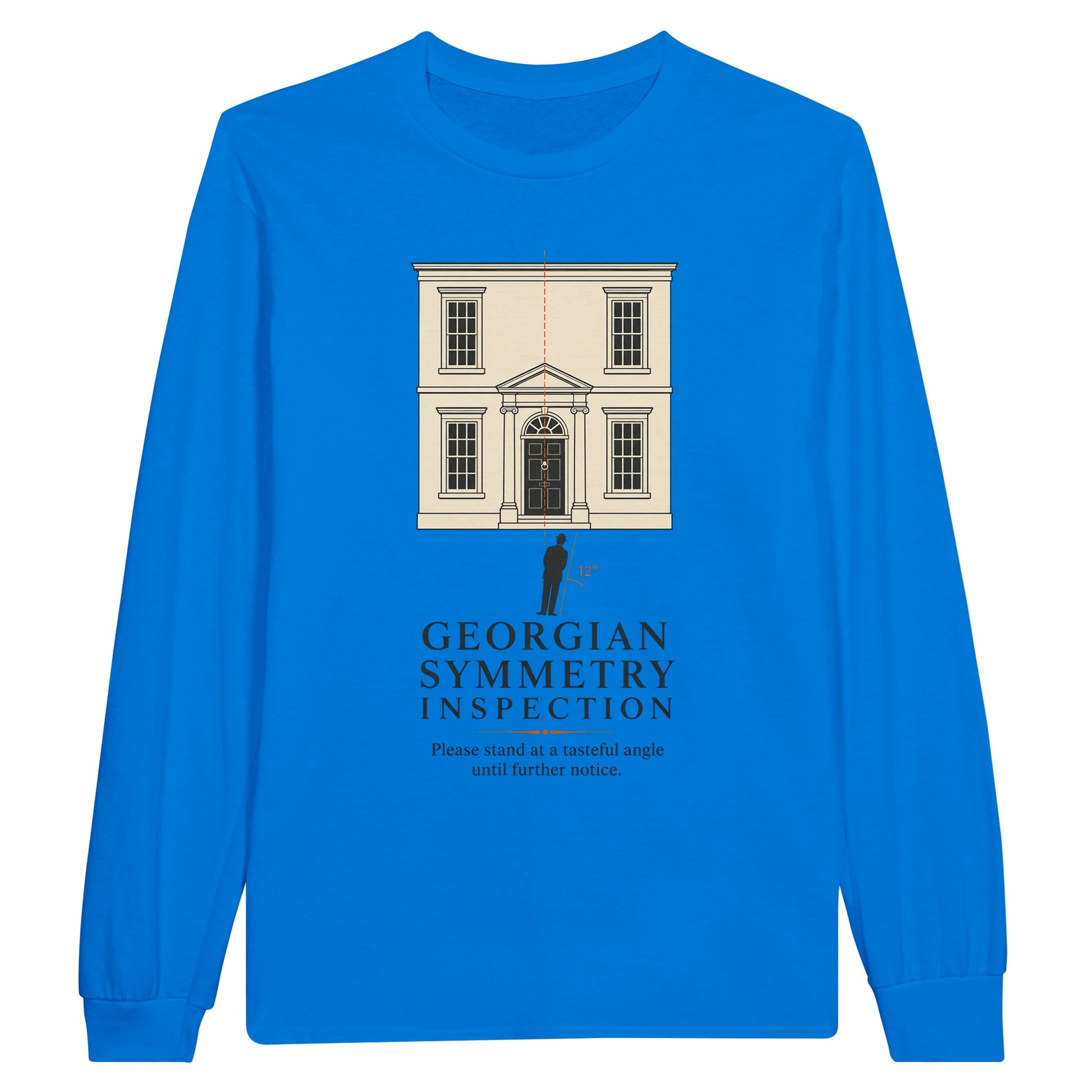 Georgian Symmetry Inspection — Bath Long-Sleeve T-shirt — product view 3