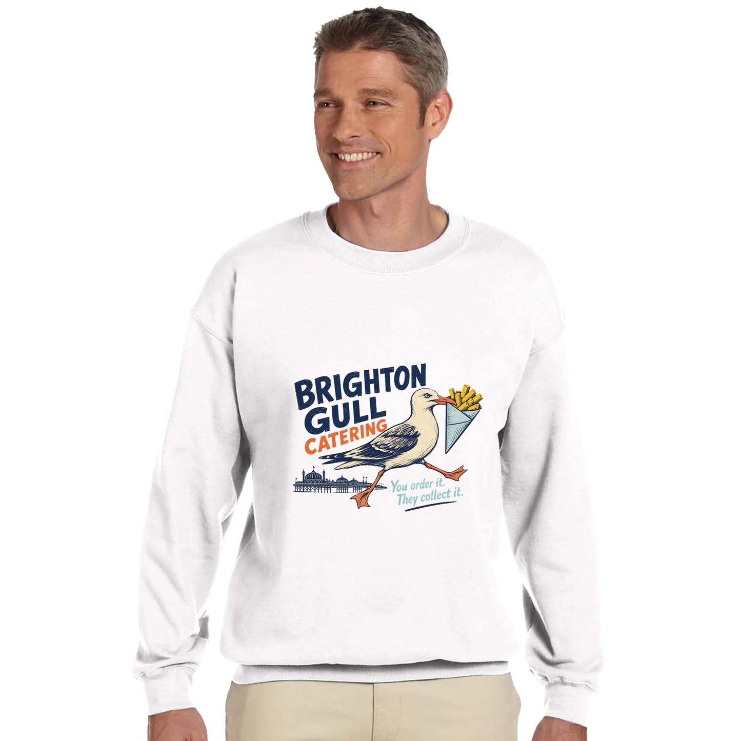 Brighton Gull Catering - You Order It, They Collect It Sweatshirt — product view 3