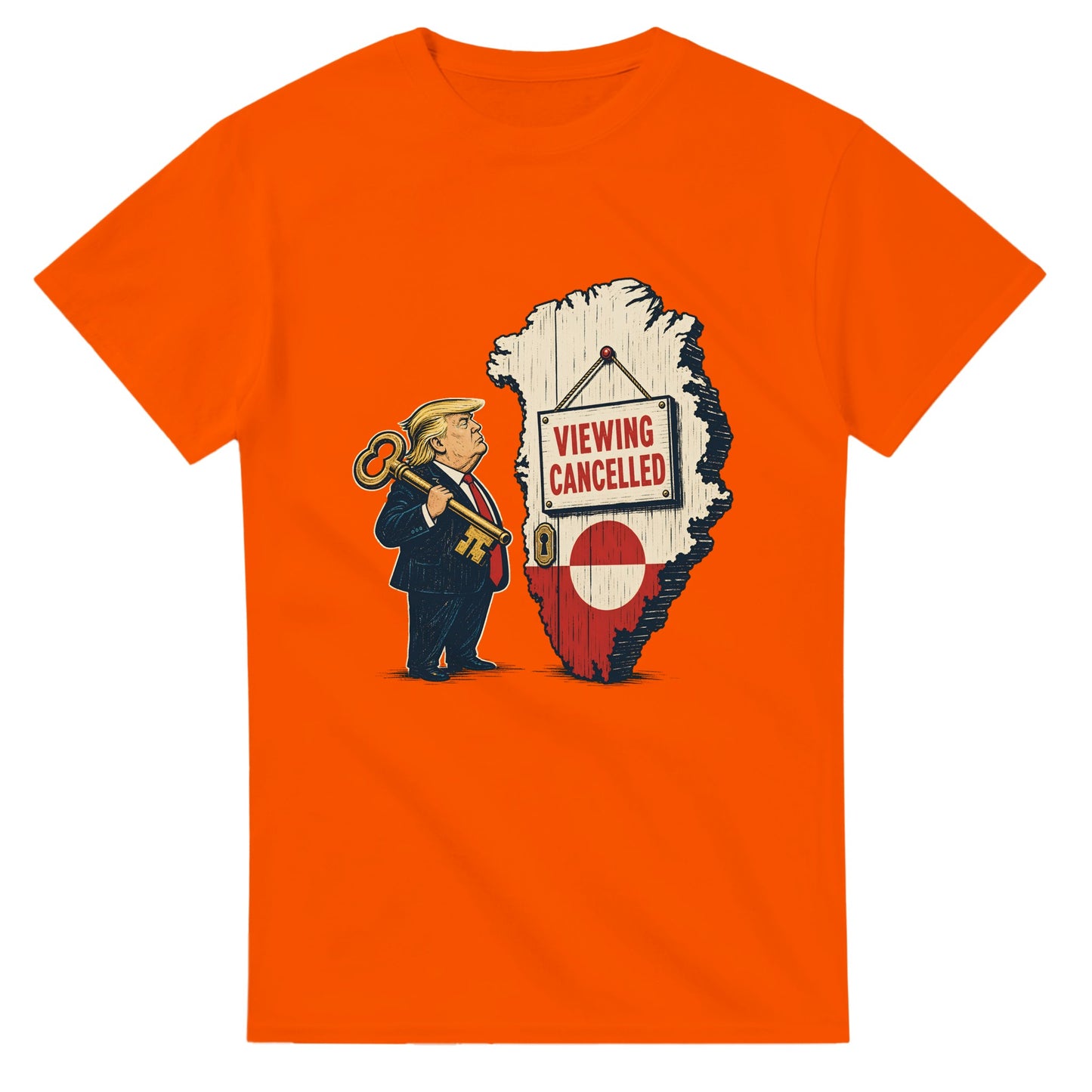 Viewing Cancelled — Greenland Political Satire T-shirt — product view 7