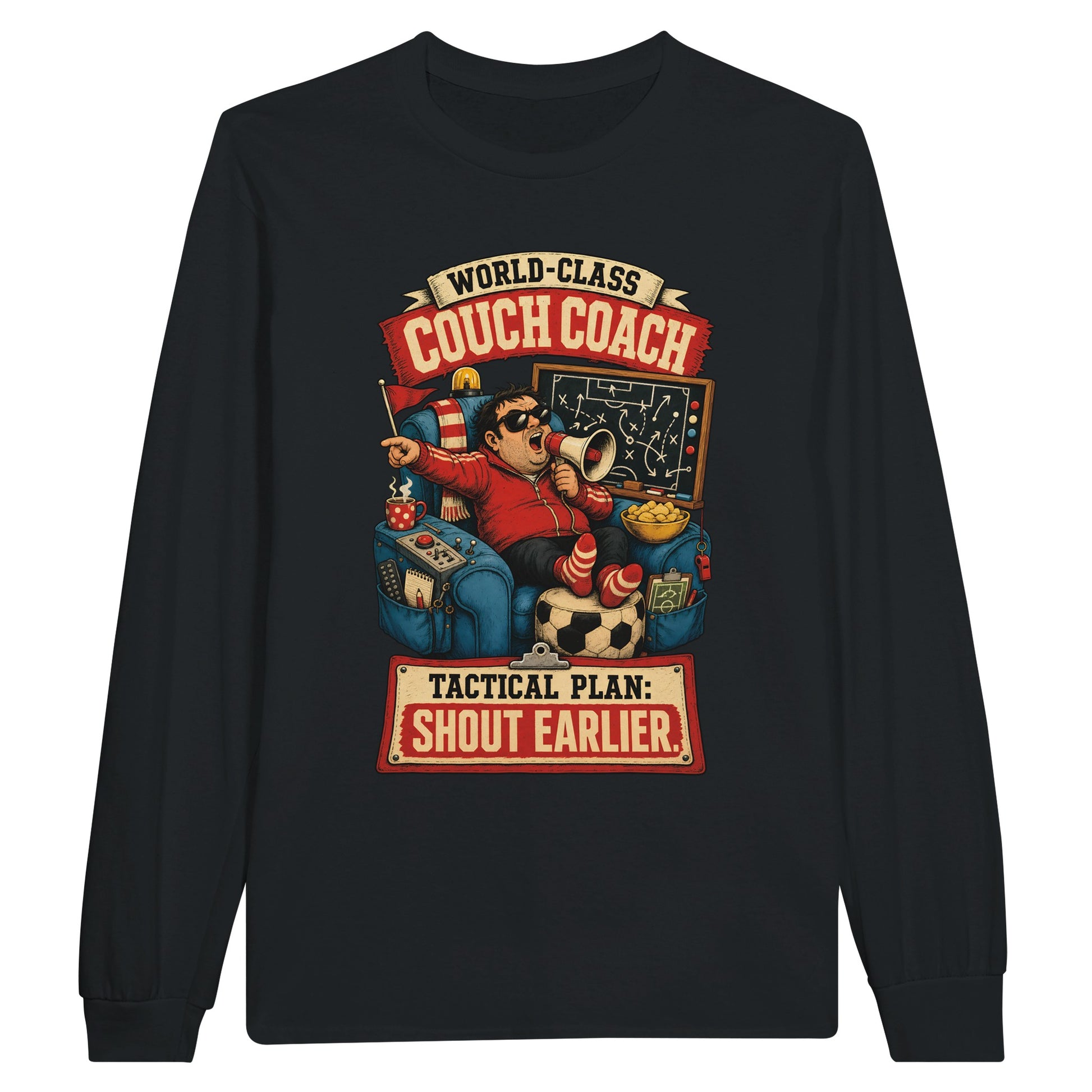 World-Class Couch Coach Long-Sleeve T-shirt — product view 7