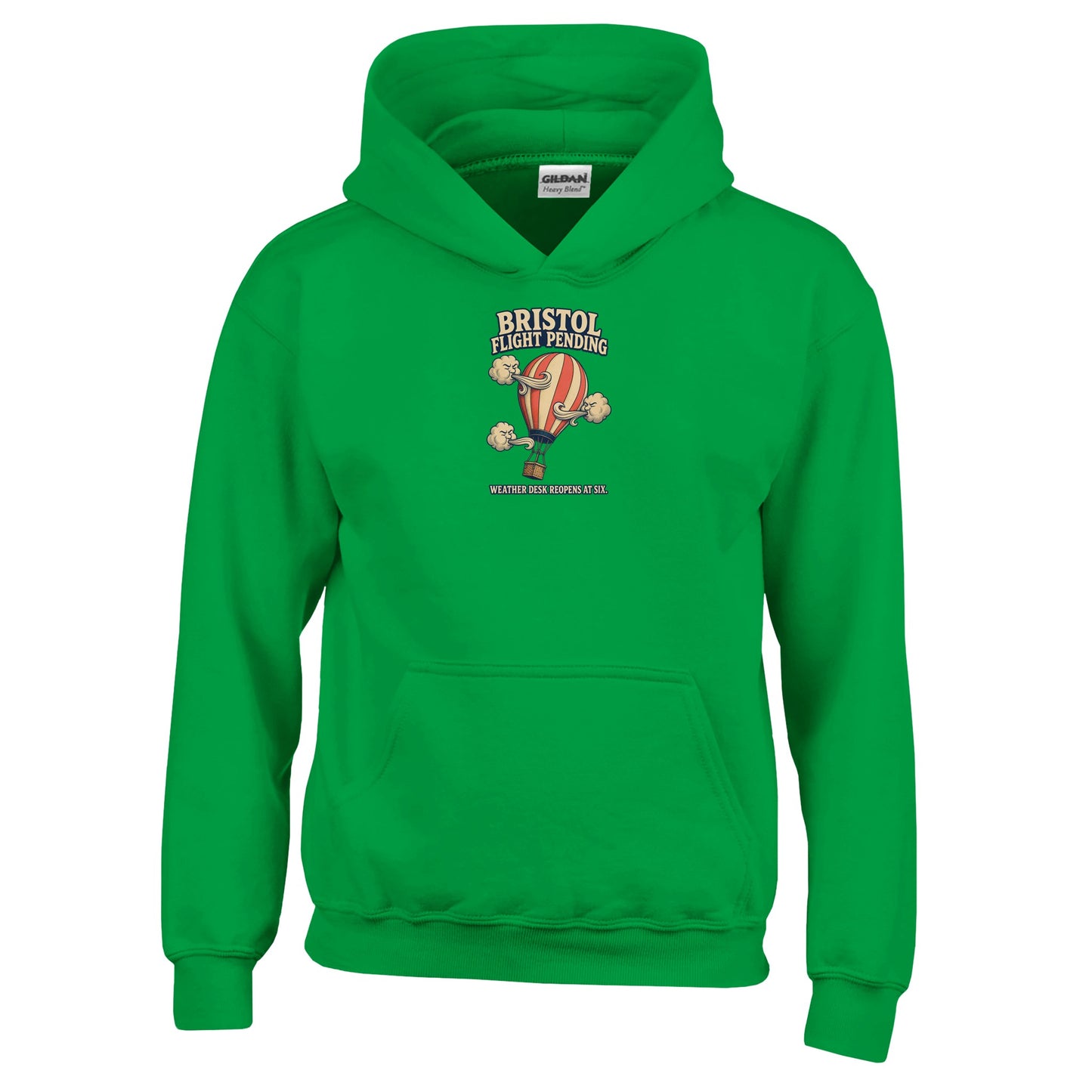 Bristol Flight Pending – Weather Desk Kids' Hoodie — product view 8